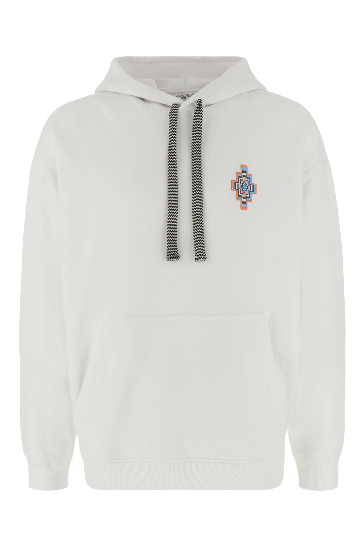 Shop Marcelo Burlon County Of Milan White Cotton Oversize Sweatshirt In 0133