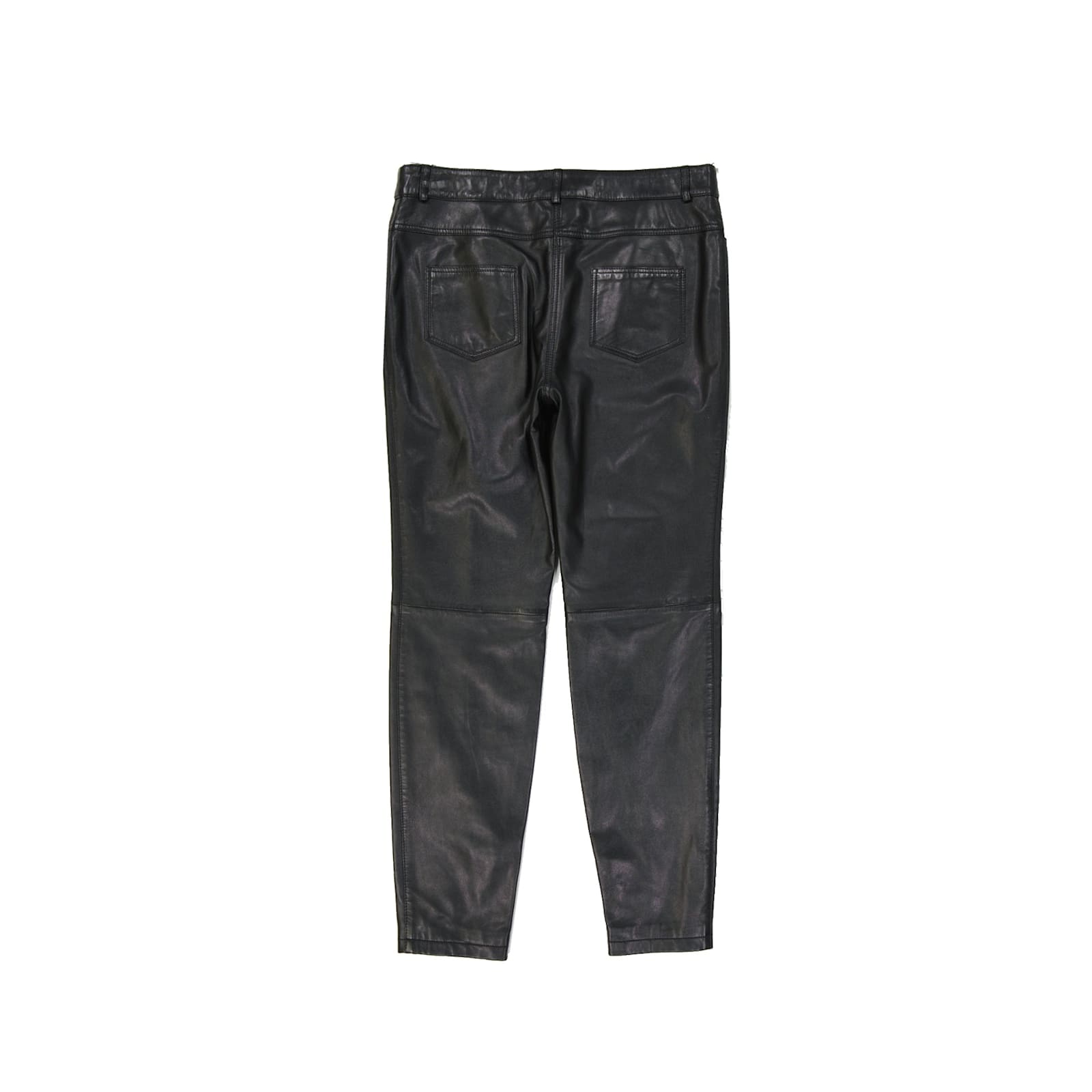 Boutique Moschino Boutique Leather Pants In Black