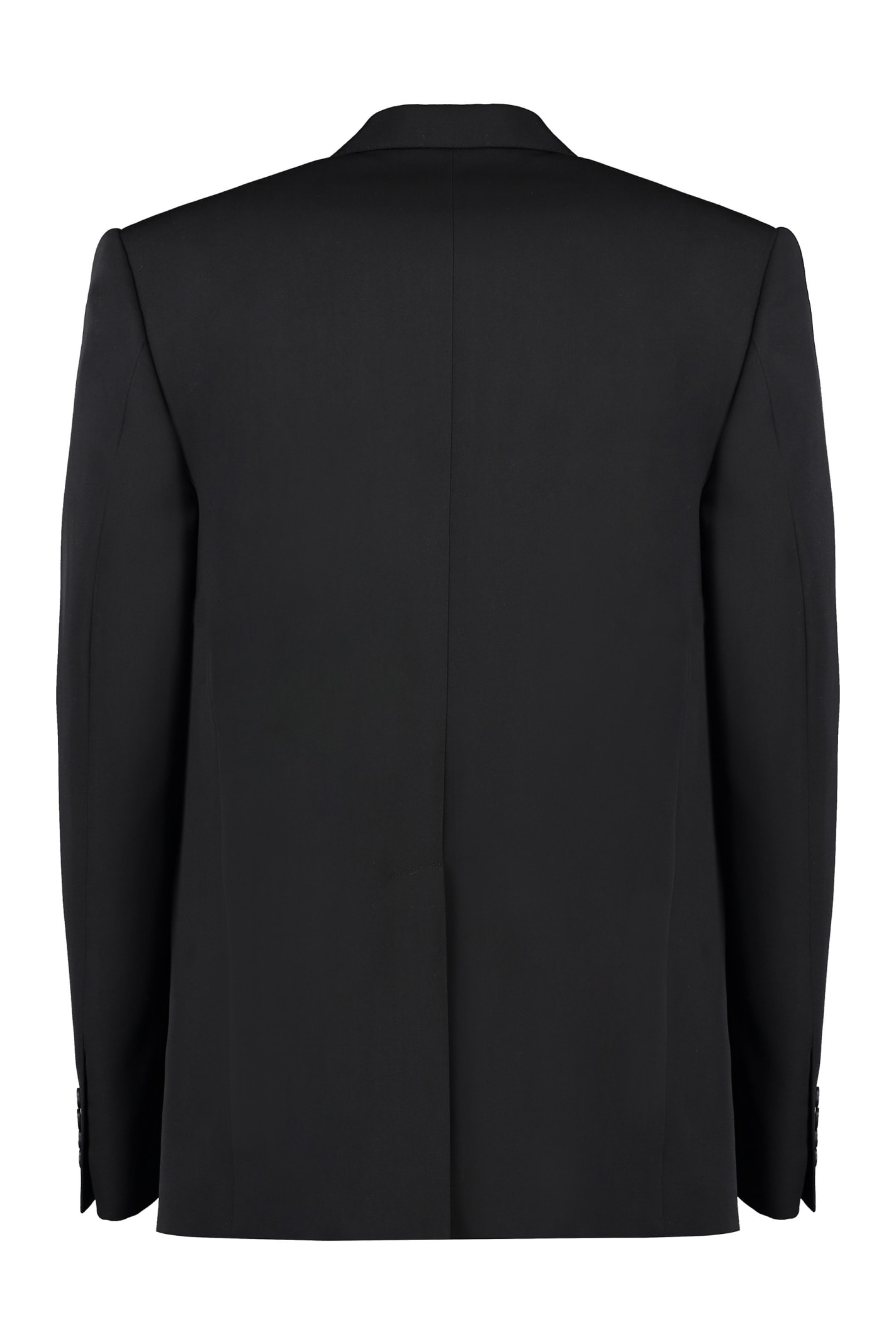 Shop Balenciaga Single-breasted Two-button Jacket In Black