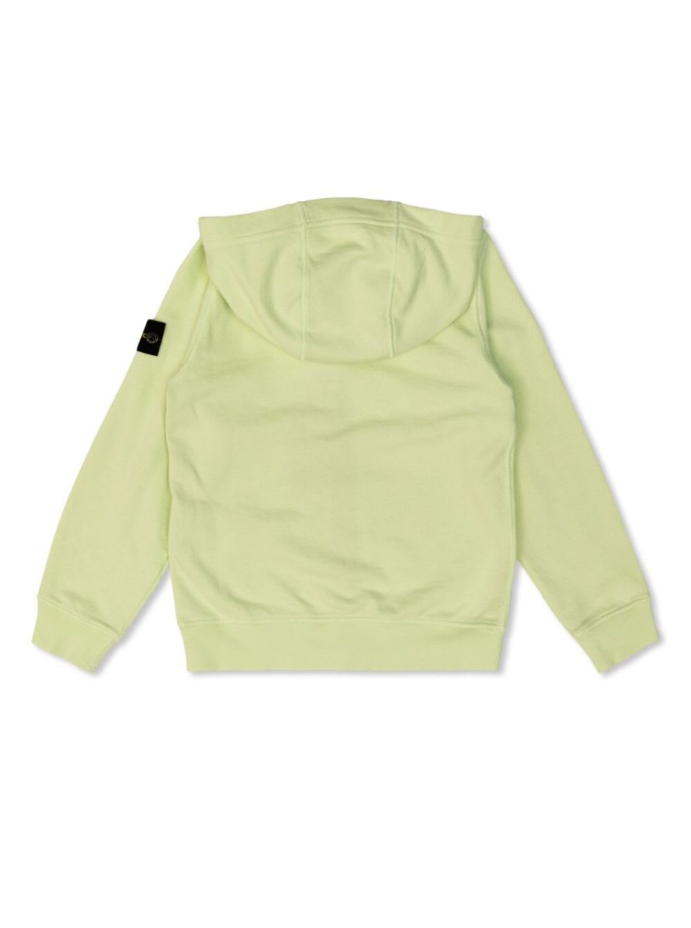 Stone Island Compass-badge Hoodie In Green