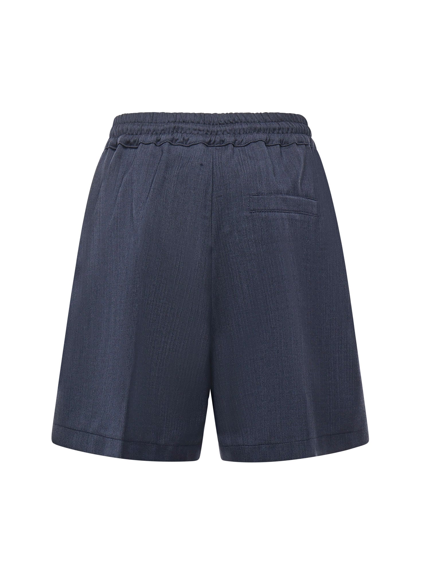 Pinko Wool Shorts In Blue