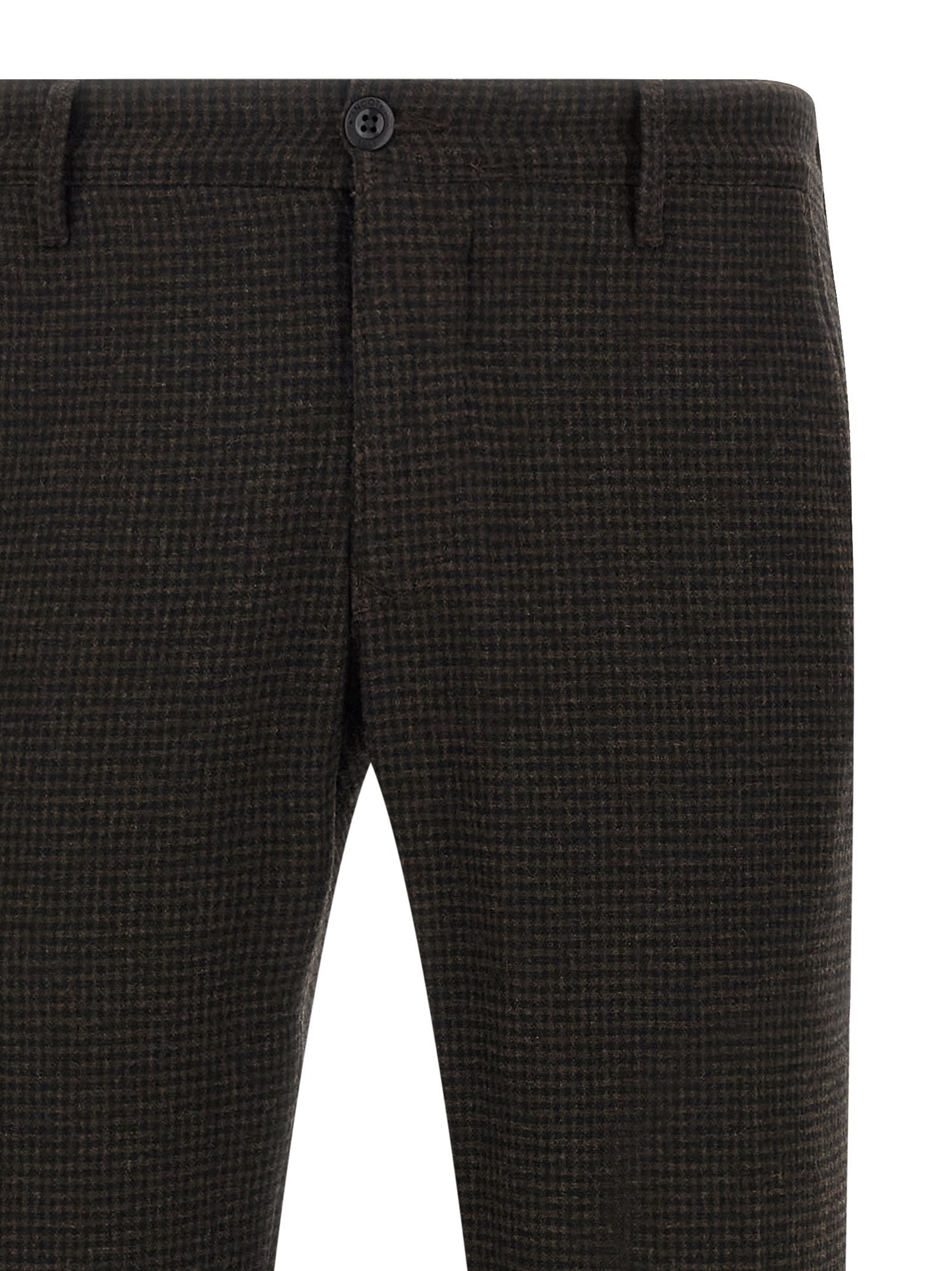 Incotex Vichy-patterned Trousers In Multi