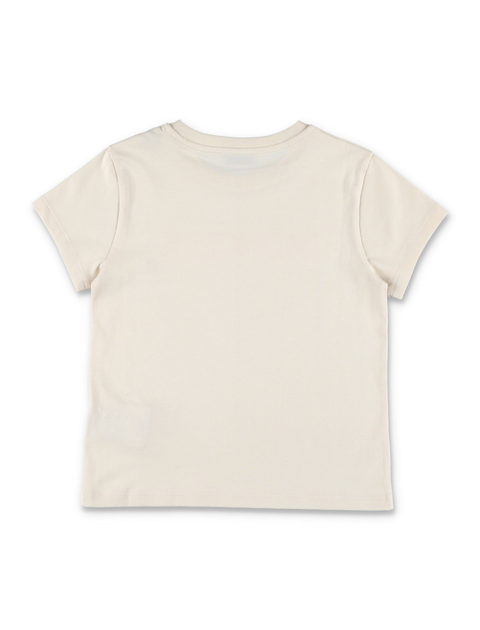 Shop Moncler Short Sleeves T-shirt In White