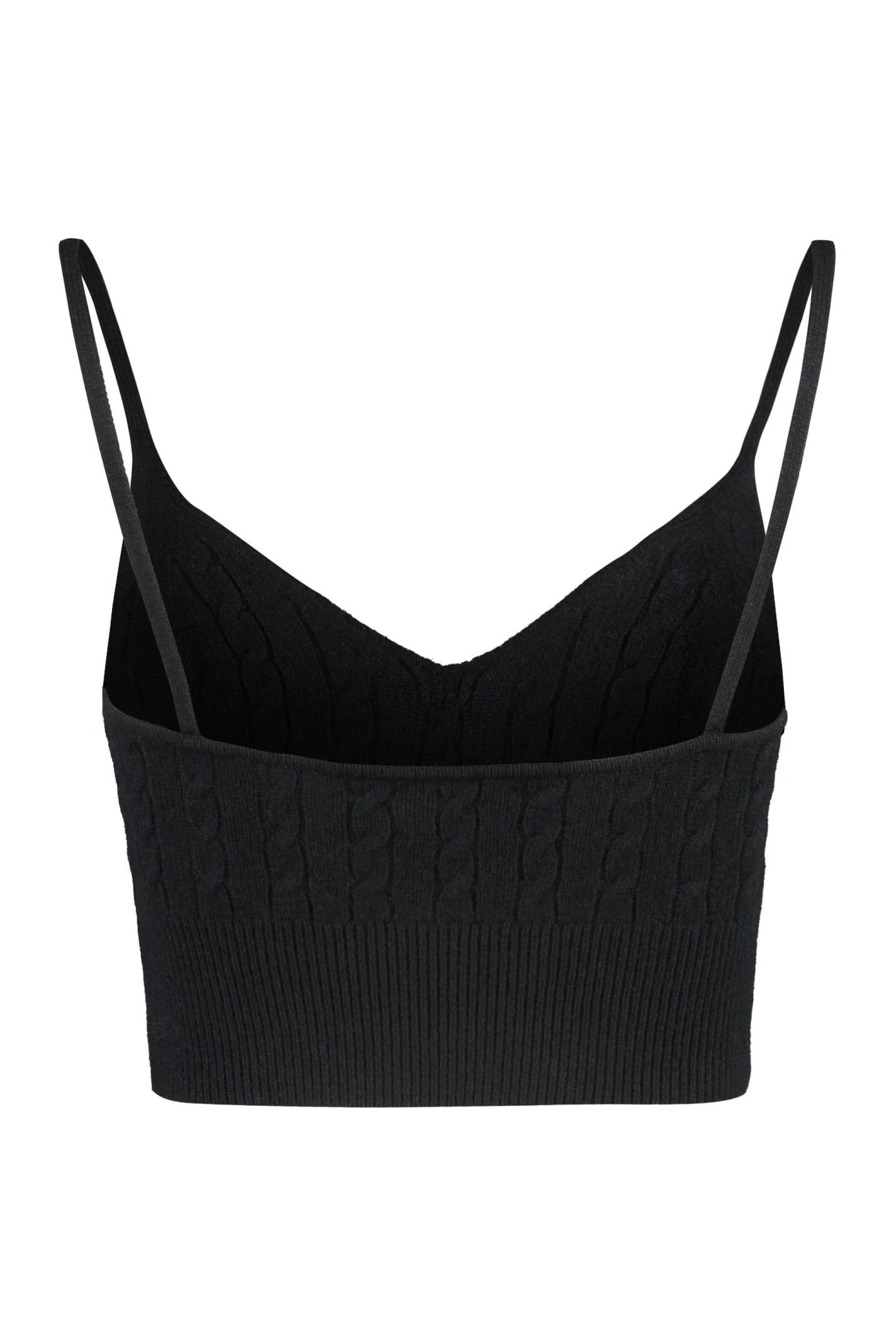 Shop Polo Ralph Lauren Knitted Top In Black