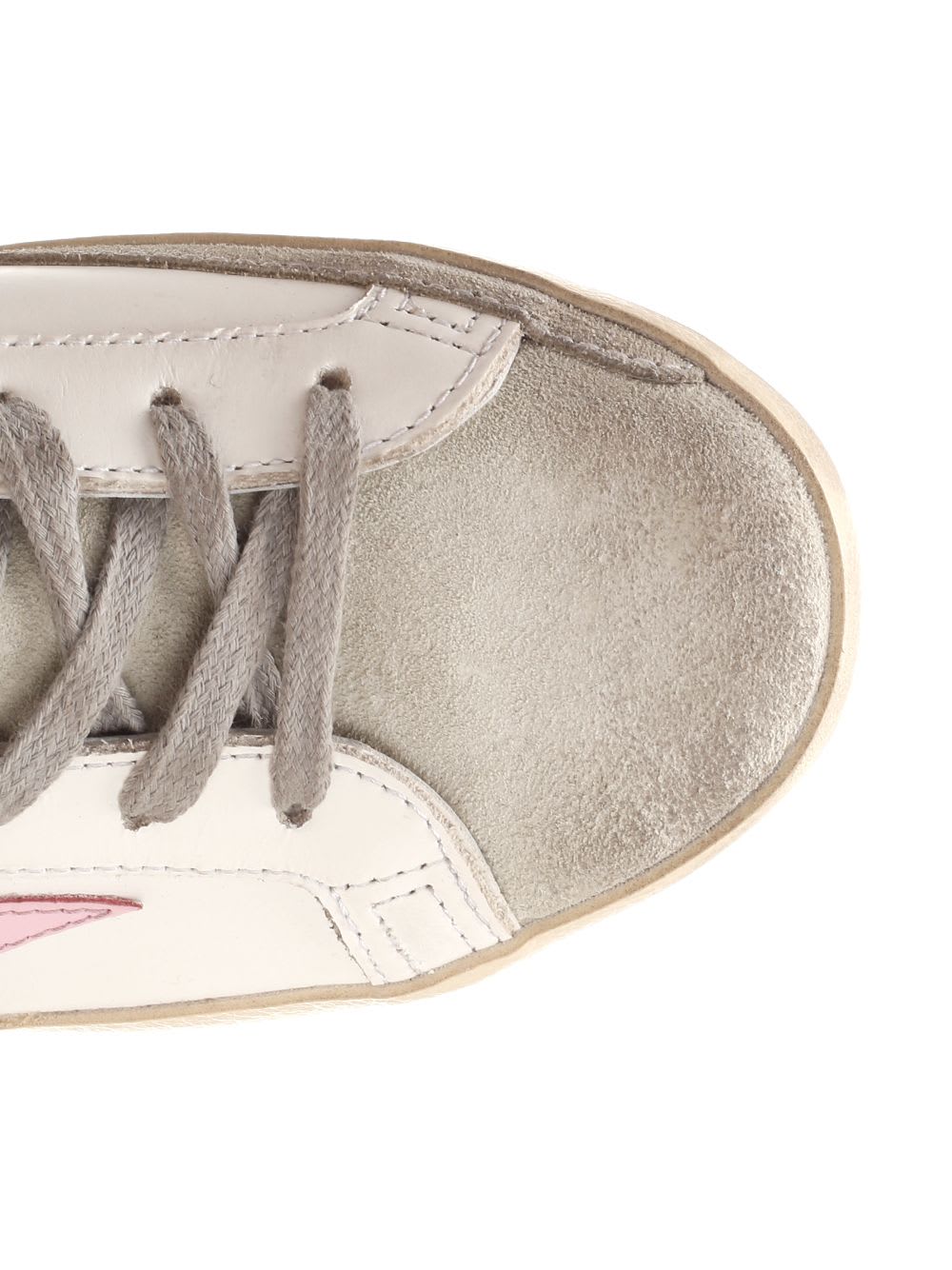 Shop Golden Goose Super Star Sneakers In Bianco