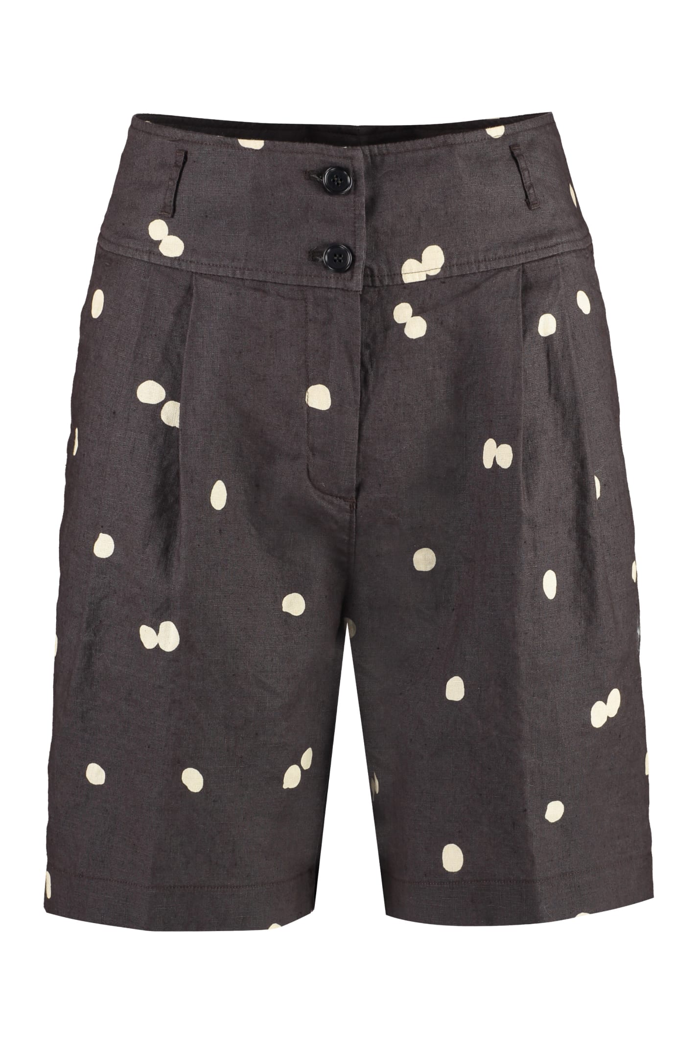 Polka-dot Cotton Bermuda-shorts