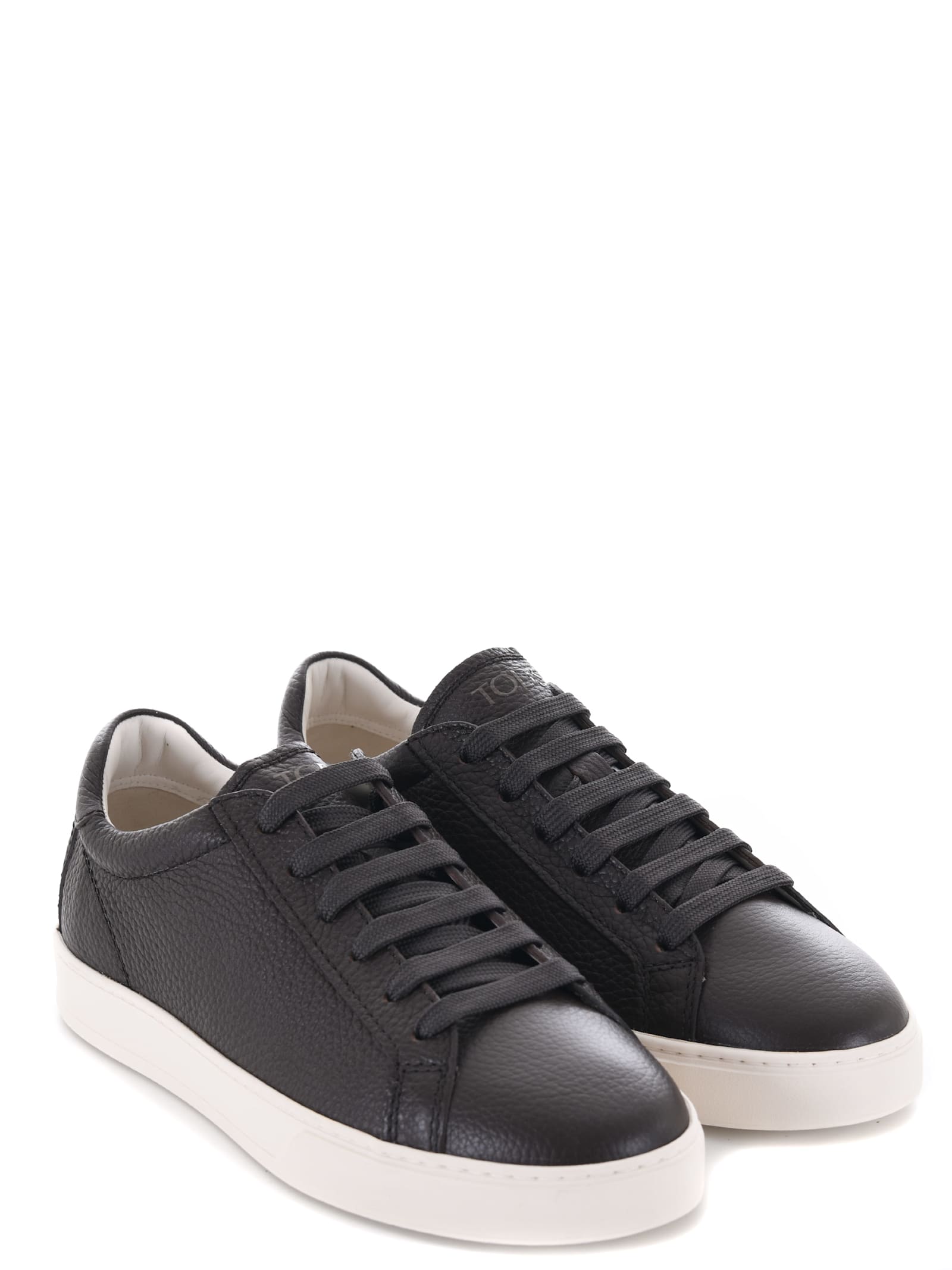 Shop Tod's Tods Sneakers In Dark Brown