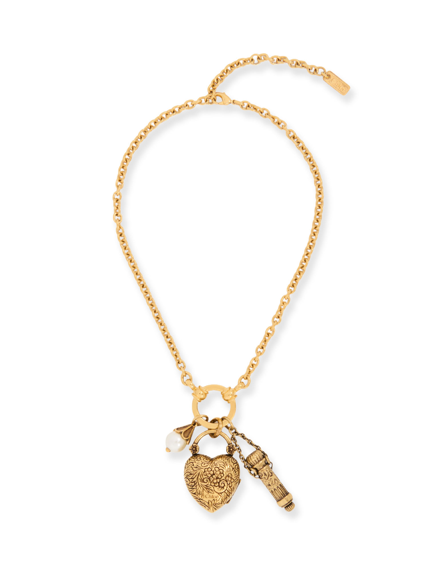 Chloé Choker Chateau Treasures Metal Necklace In Gold