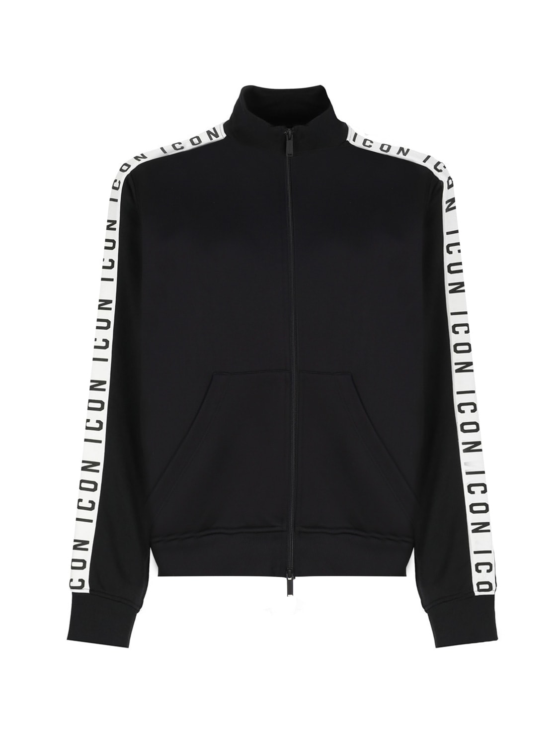 Shop Dsquared2 Icon Sweatshirt With Zip In Black