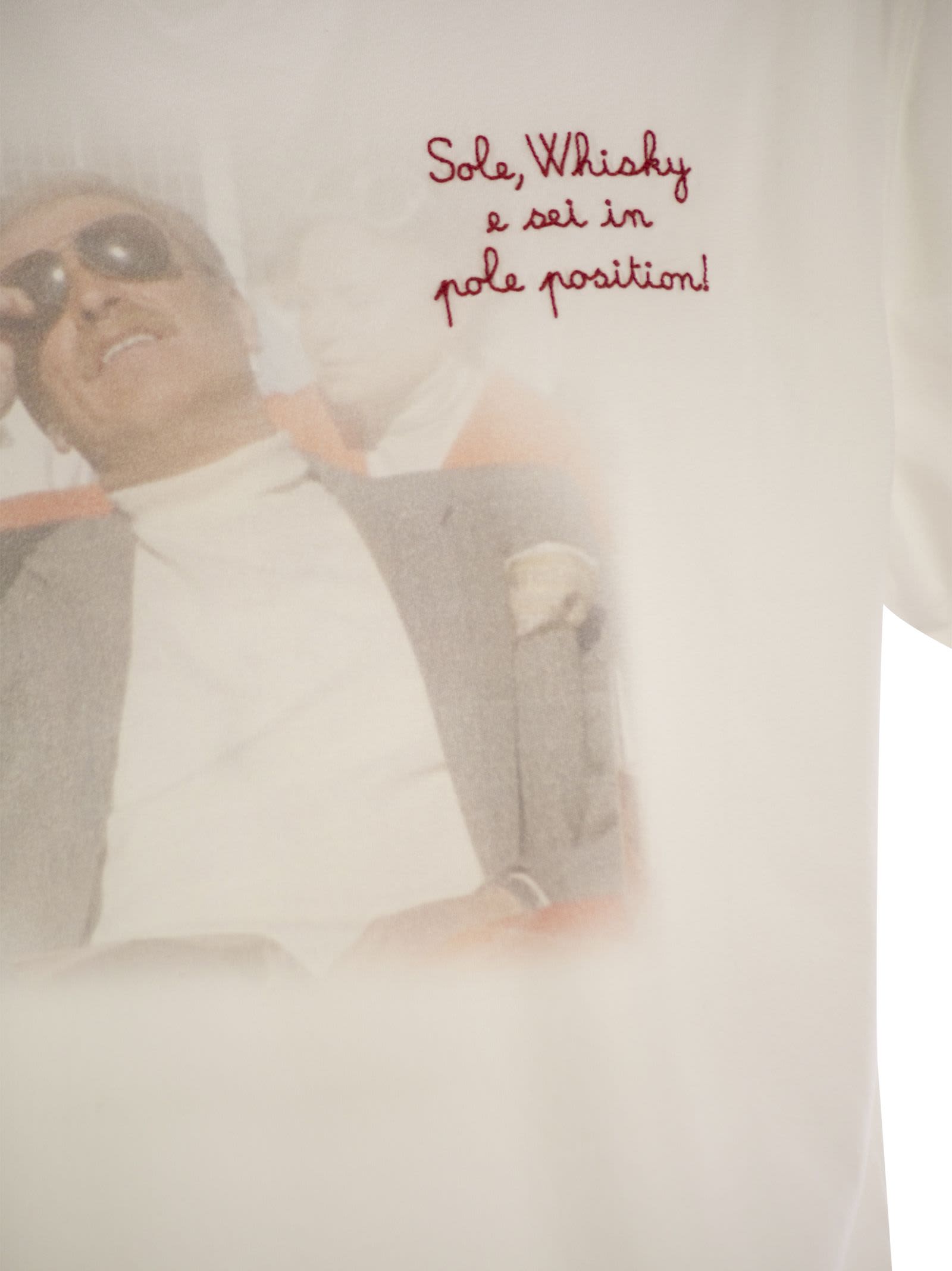 Shop Mc2 Saint Barth Printed T-shirt In White