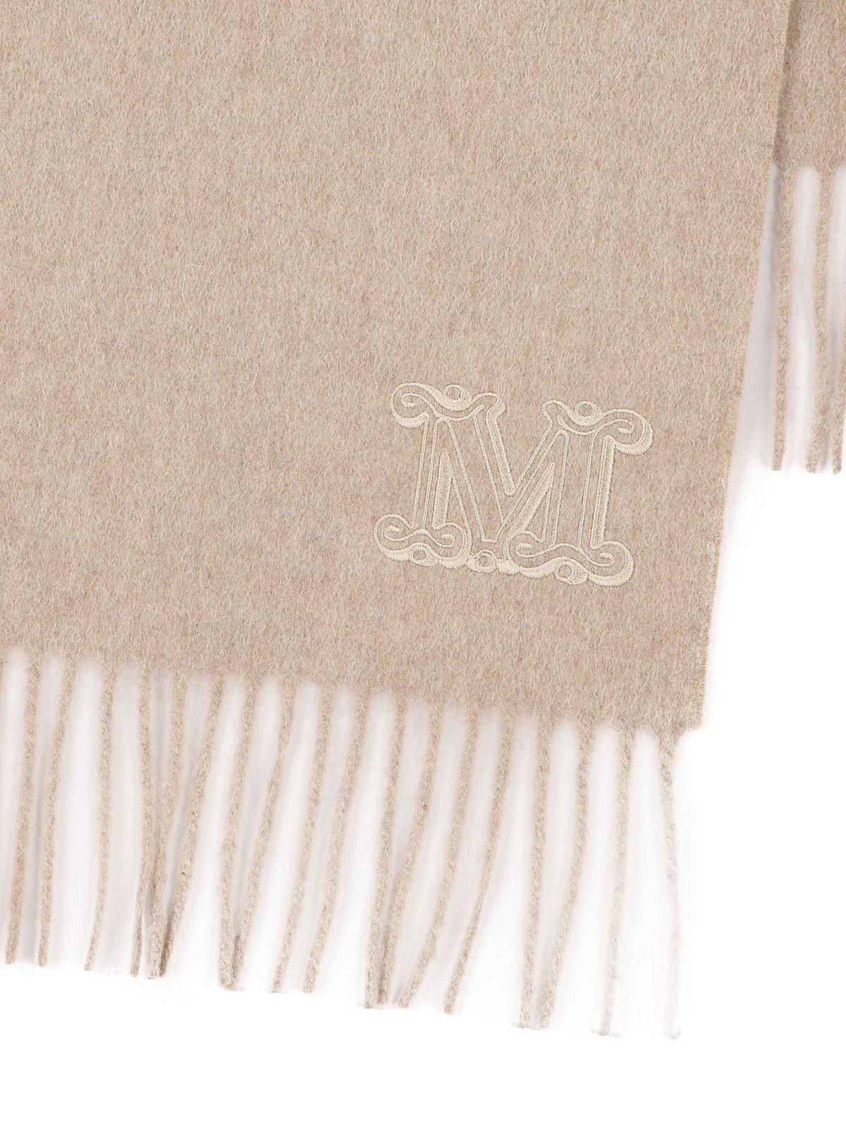 Shop Max Mara Wsdalia Fringed Scarf In C