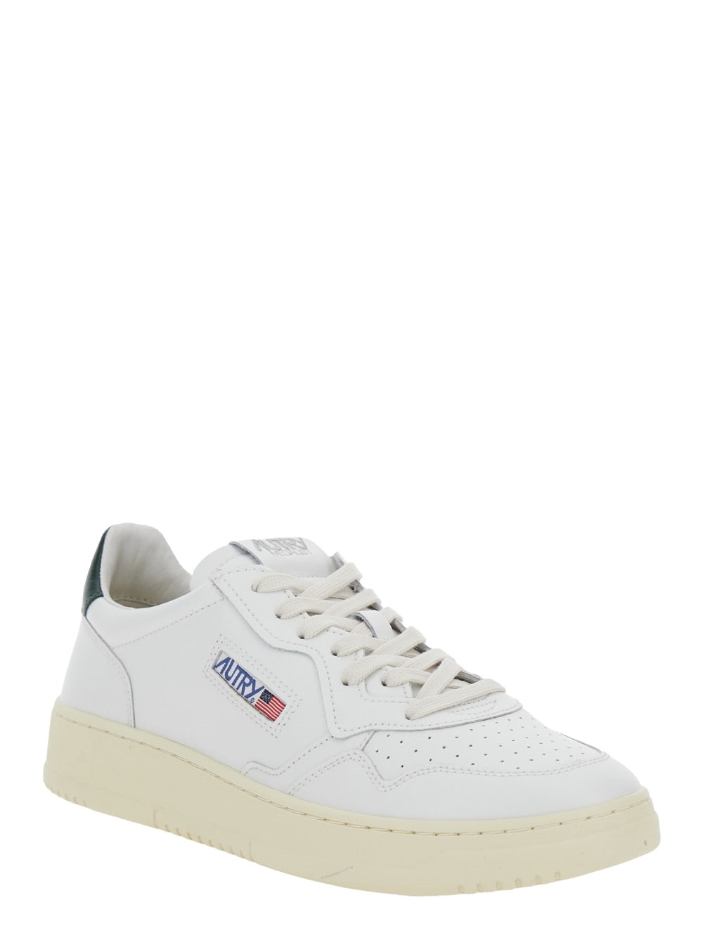 Autry White Sneakers With Smooth Leather Upper In White