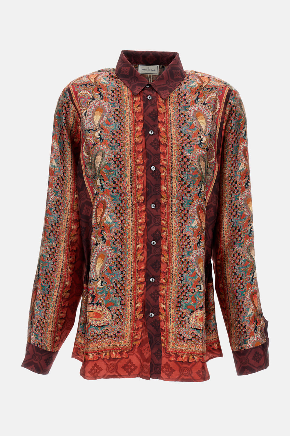 Pierre-louis Mascia Silk Shirt In Multi