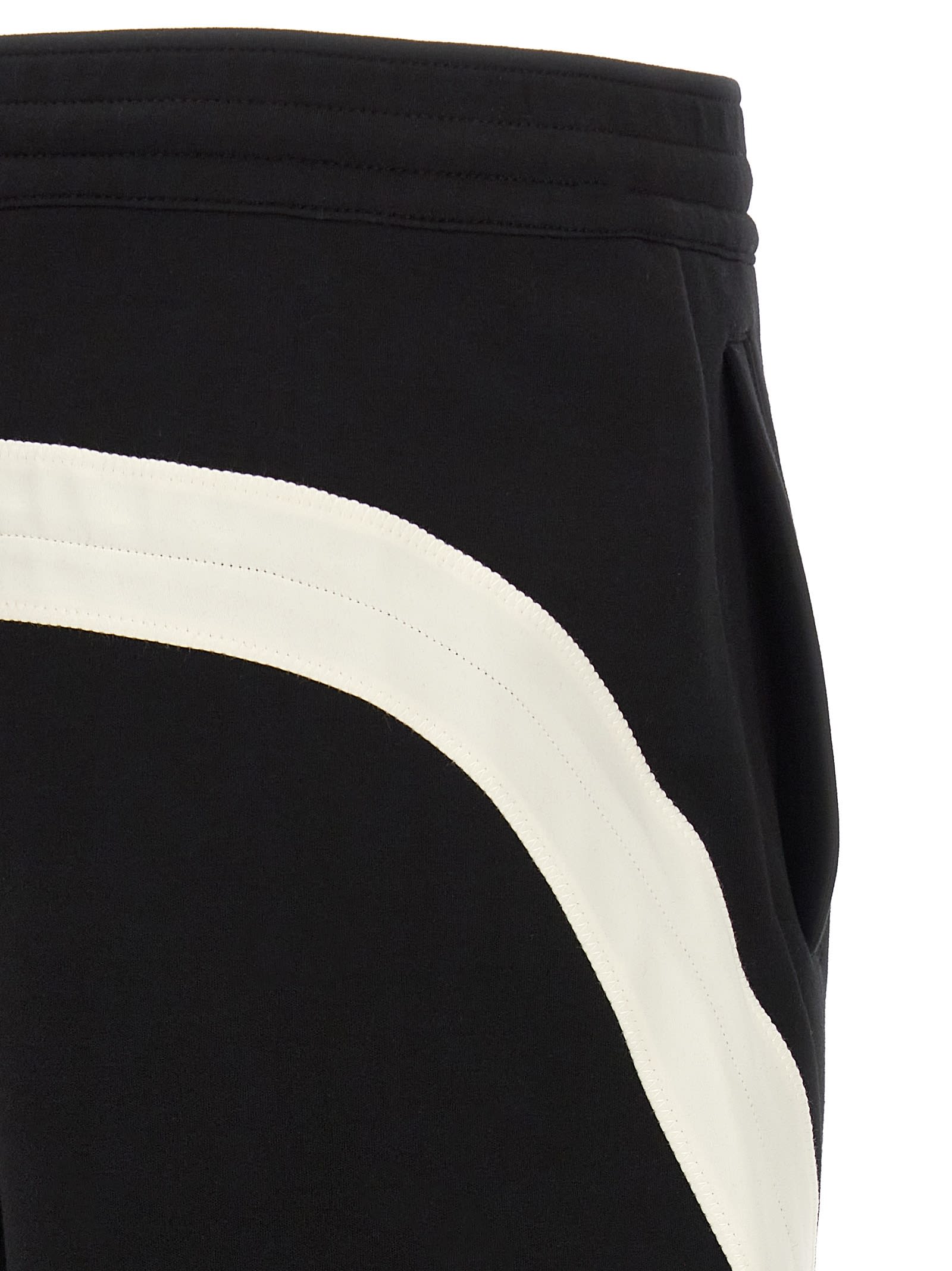 Givenchy Mens Black Open Seam Contrast Cotton-jersey Jogging Bottoms Xl In Multi