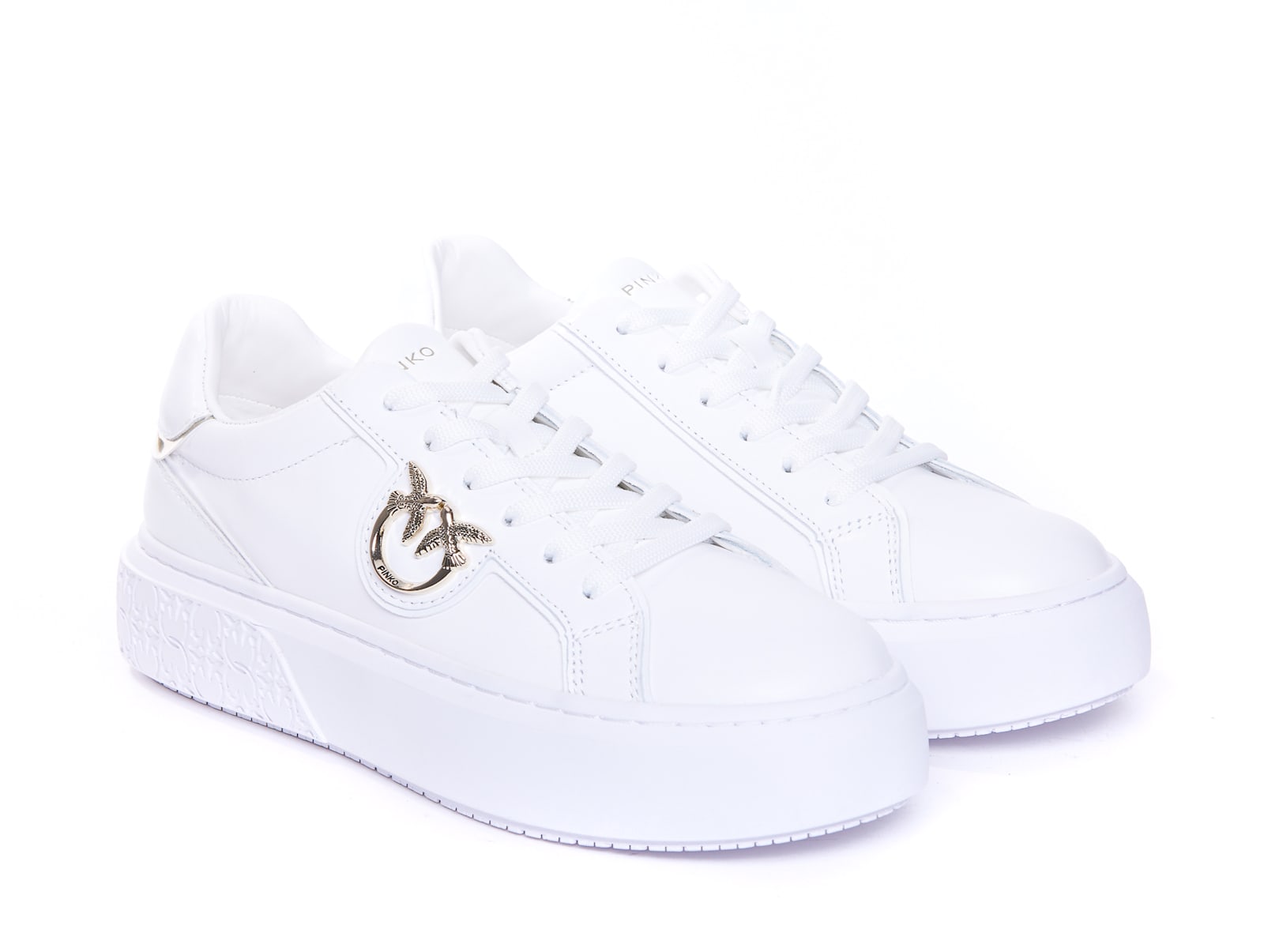 Shop Pinko Yoko Sneakers In White