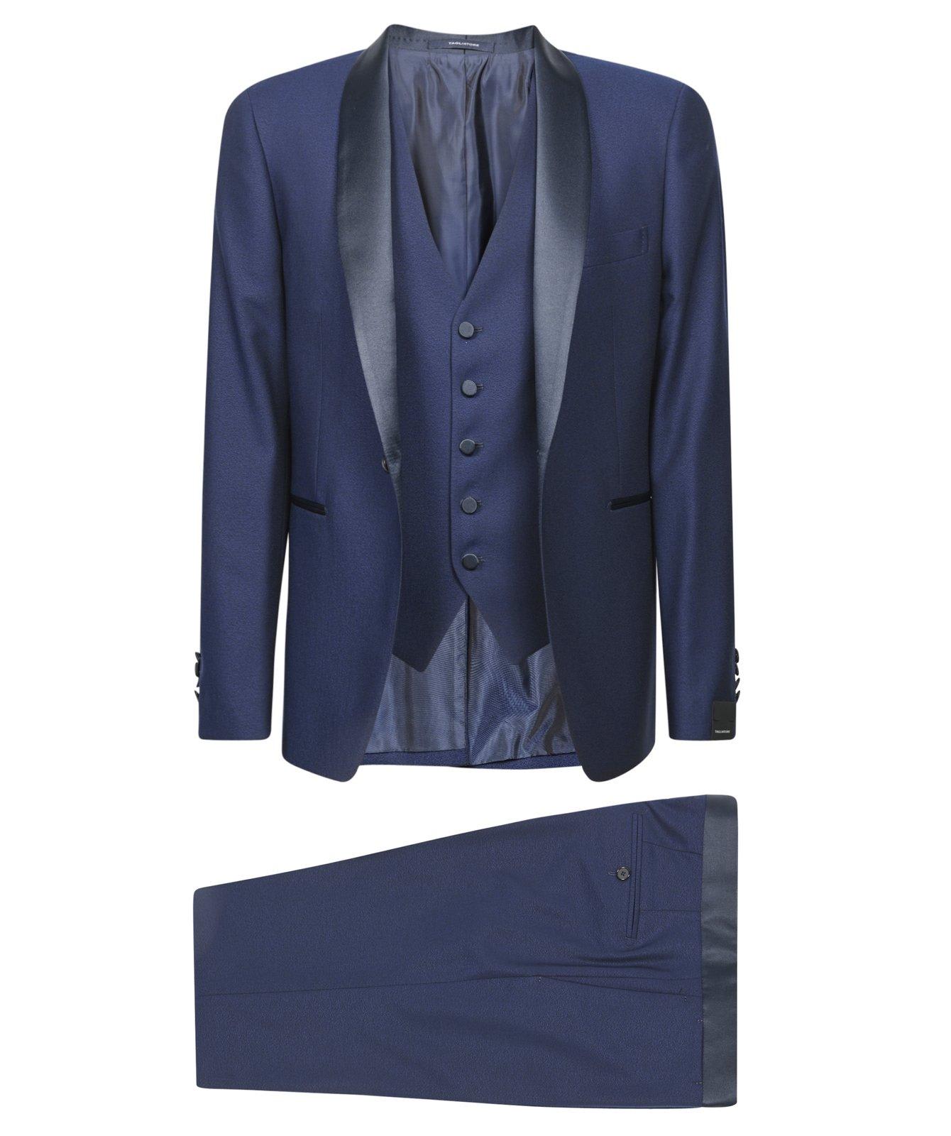 Single-breasted Three-piece Suit Set