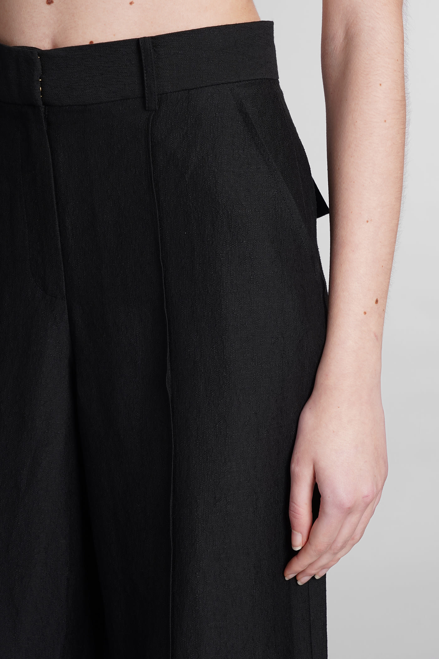 Shop Cult Gaia Janine Pants In Black Linen