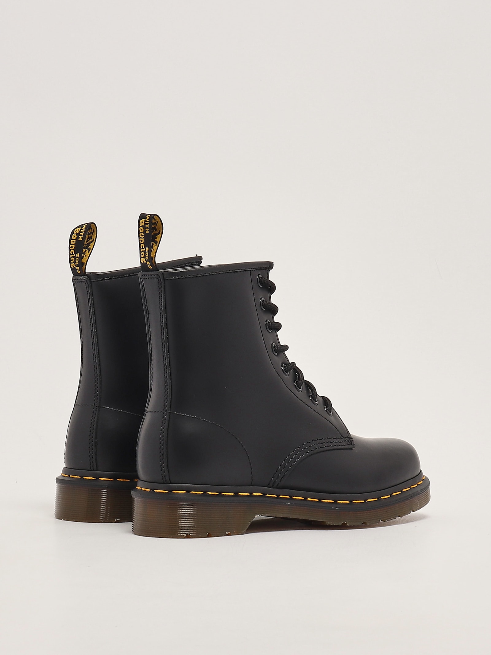 Shop Dr. Martens' Stivali Stringati In Pelle Smooth Boots In Nero