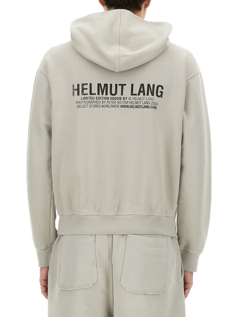 Helmut Lang "postcard" Hoodie In Grey