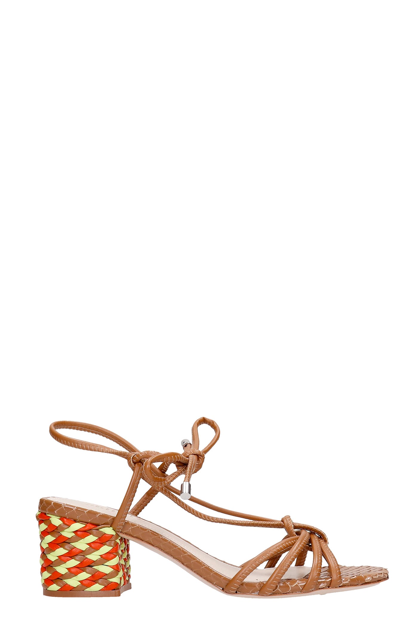 Schutz Sandals In Leather Color Leather