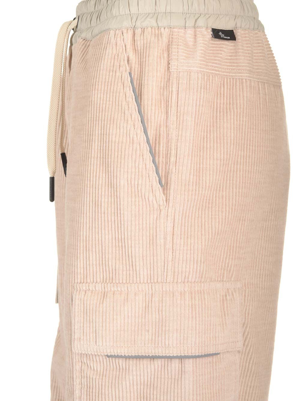 Shop Moncler Corduroy Trousers In Rose