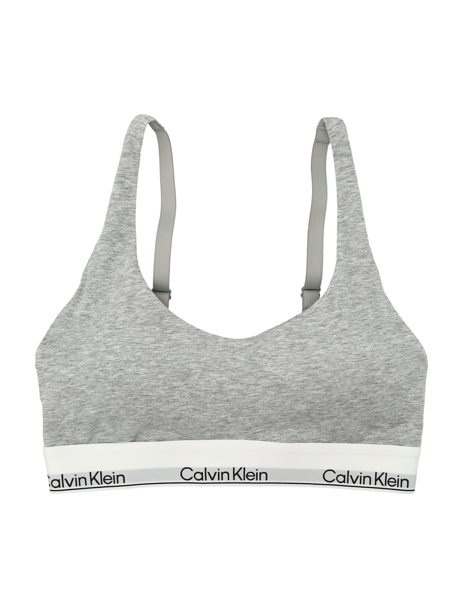 Calvin Klein Icon Cotton Modal Infinity Bond Bralette In Gray