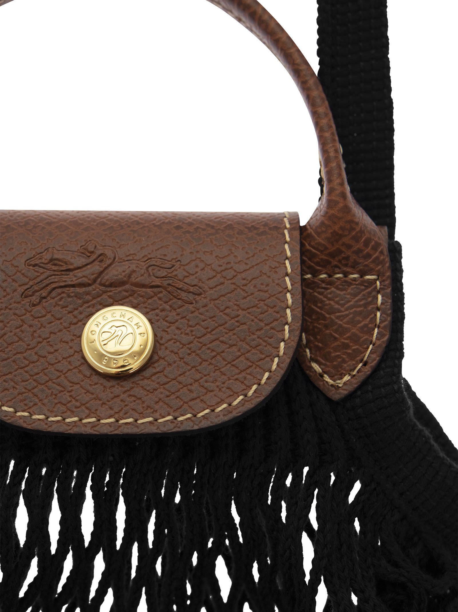 Longchamp Le Pliage Filet Xs Cross Body Bag In Black