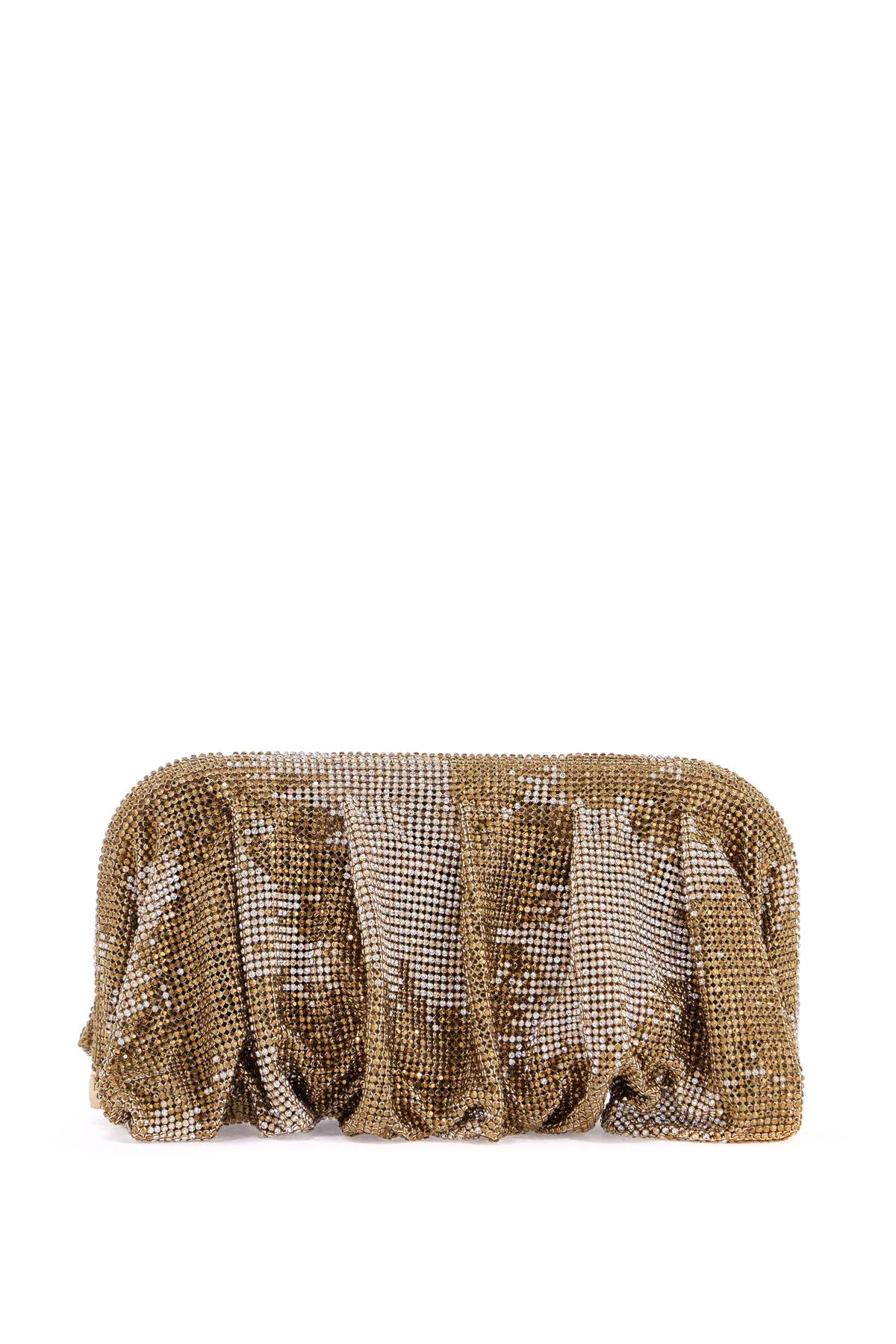 Large Gold Rhinestone Net Bag