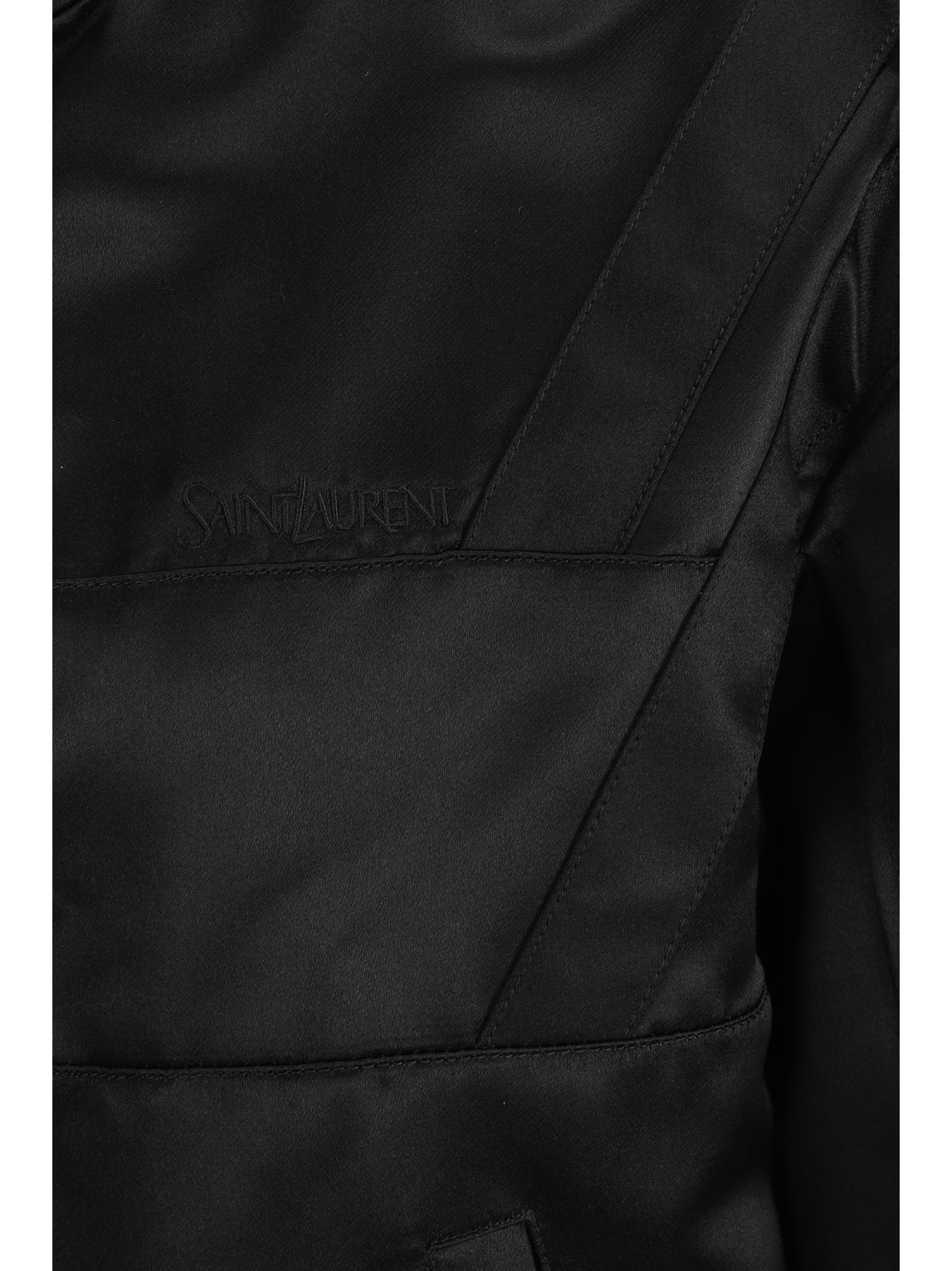 Shop Saint Laurent Teddy Jacket In Noir