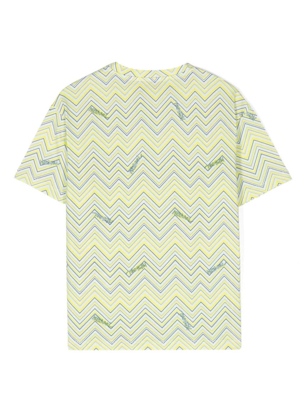 Shop Missoni T-shirt Con Stampa In Green