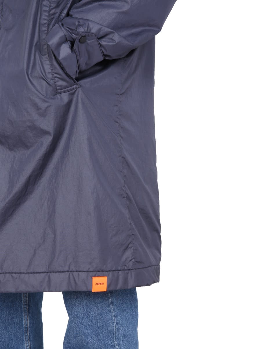 Shop Aspesi Gallio Waterproof Coat In Blue