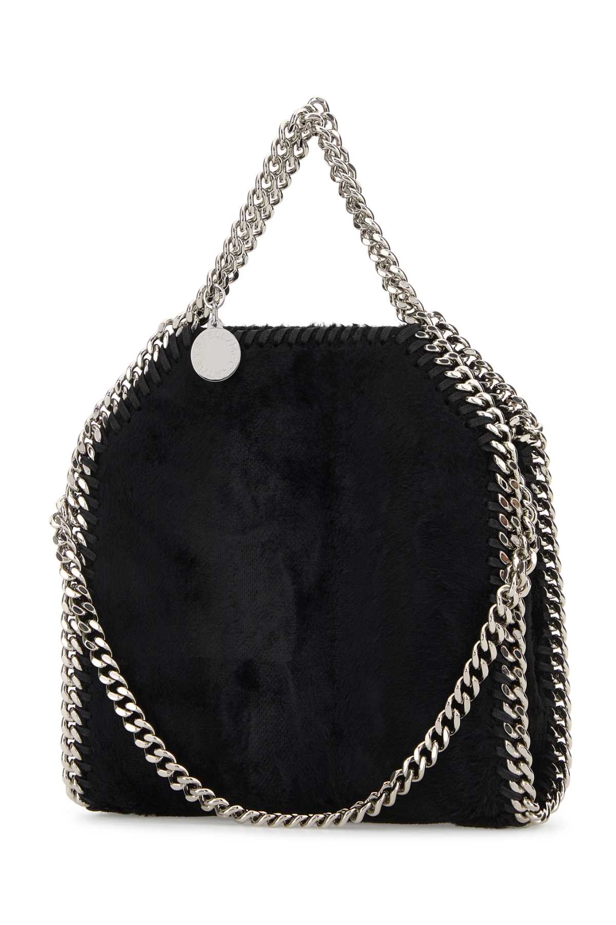 Stella Mccartney Mini Handbag With Chain Strap And Metal Hardware In Black