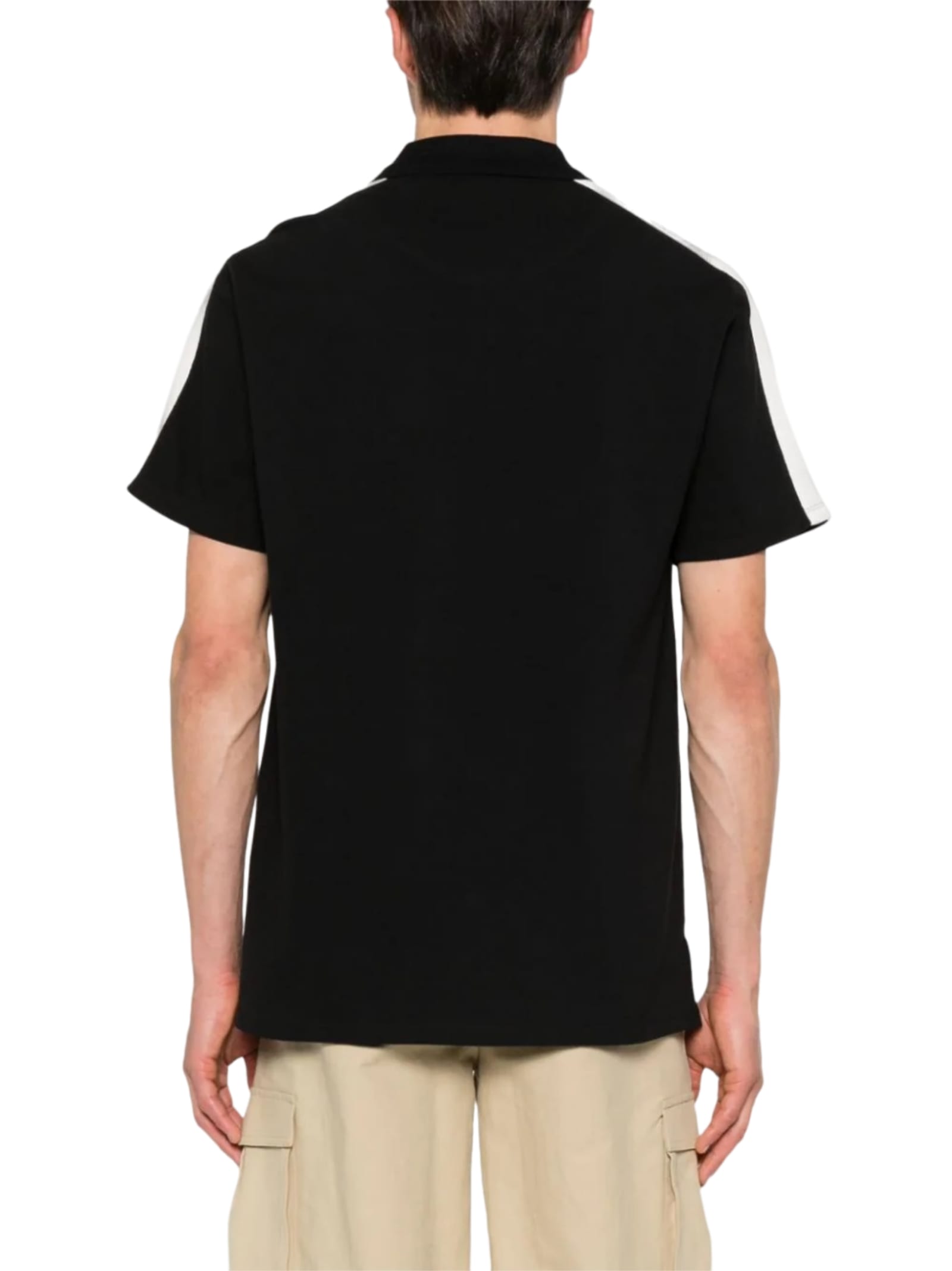 Just Cavalli Logo-lettering Polo Shirt In Black