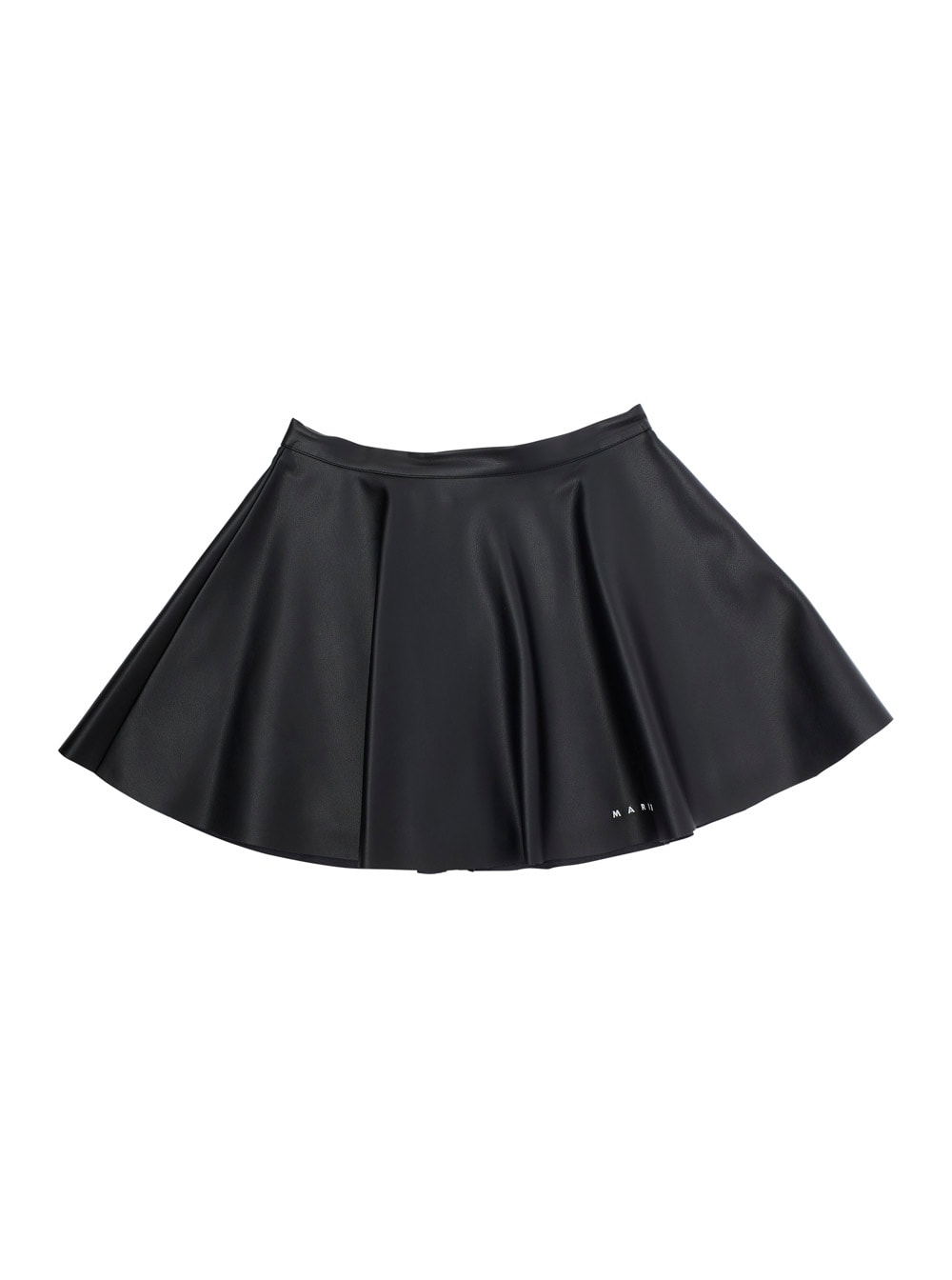 Marni Minigonna In Tessuto Spalmato In Gray