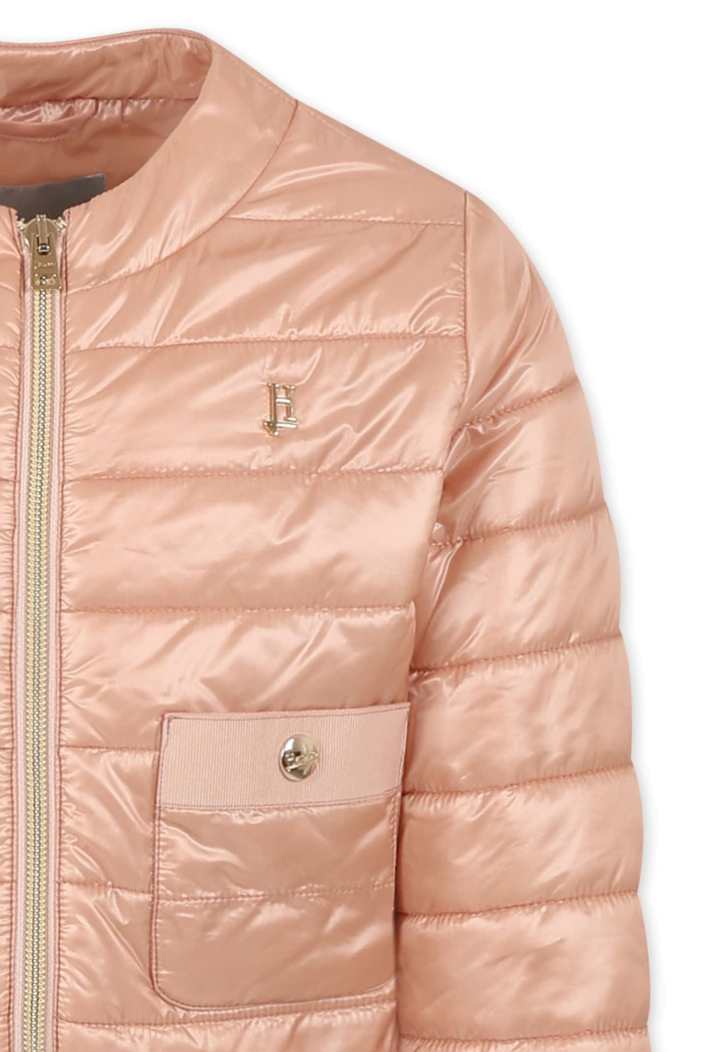 Herno Zip-up Bomber Jacket In Pink