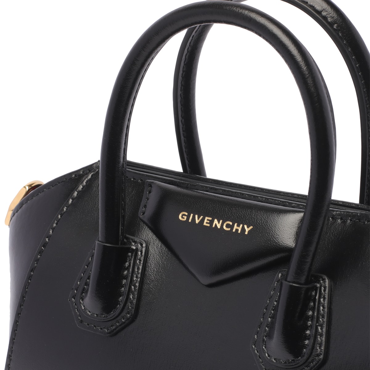 Shop Givenchy Toy Antigona Handbag In Black