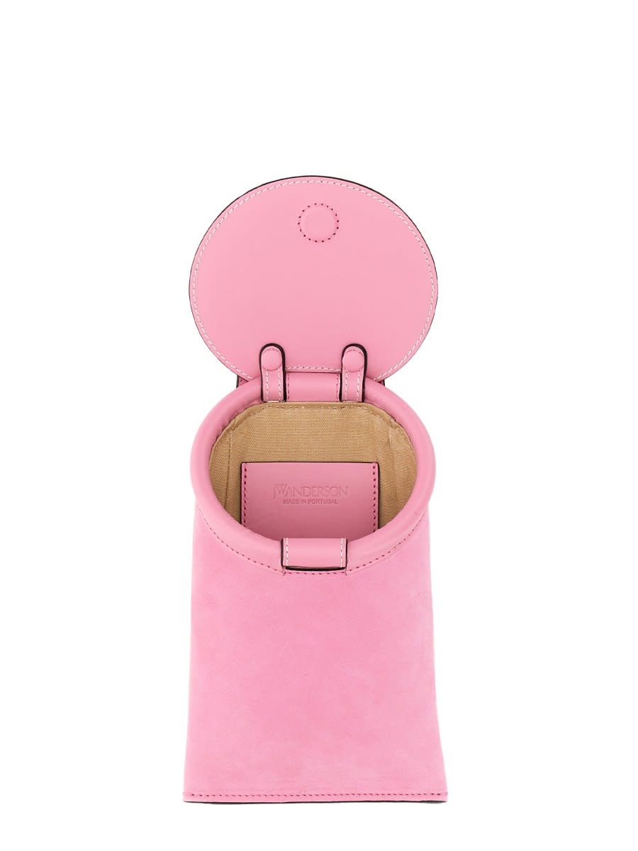 Shop Jw Anderson Borsa Chain Lid Pocket In Pink