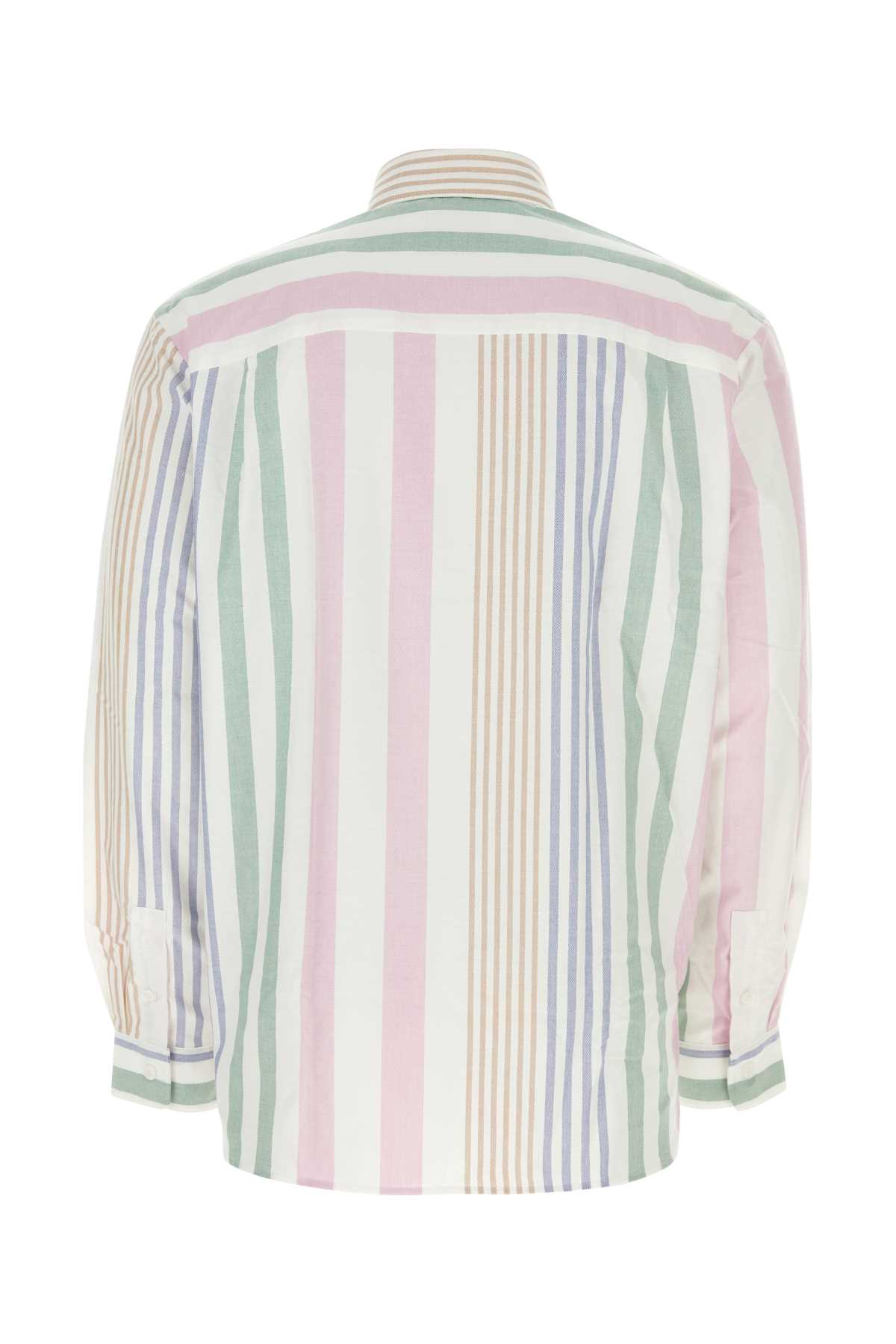Apc Embroidered Oxford Mateo Shirt In Multicolore