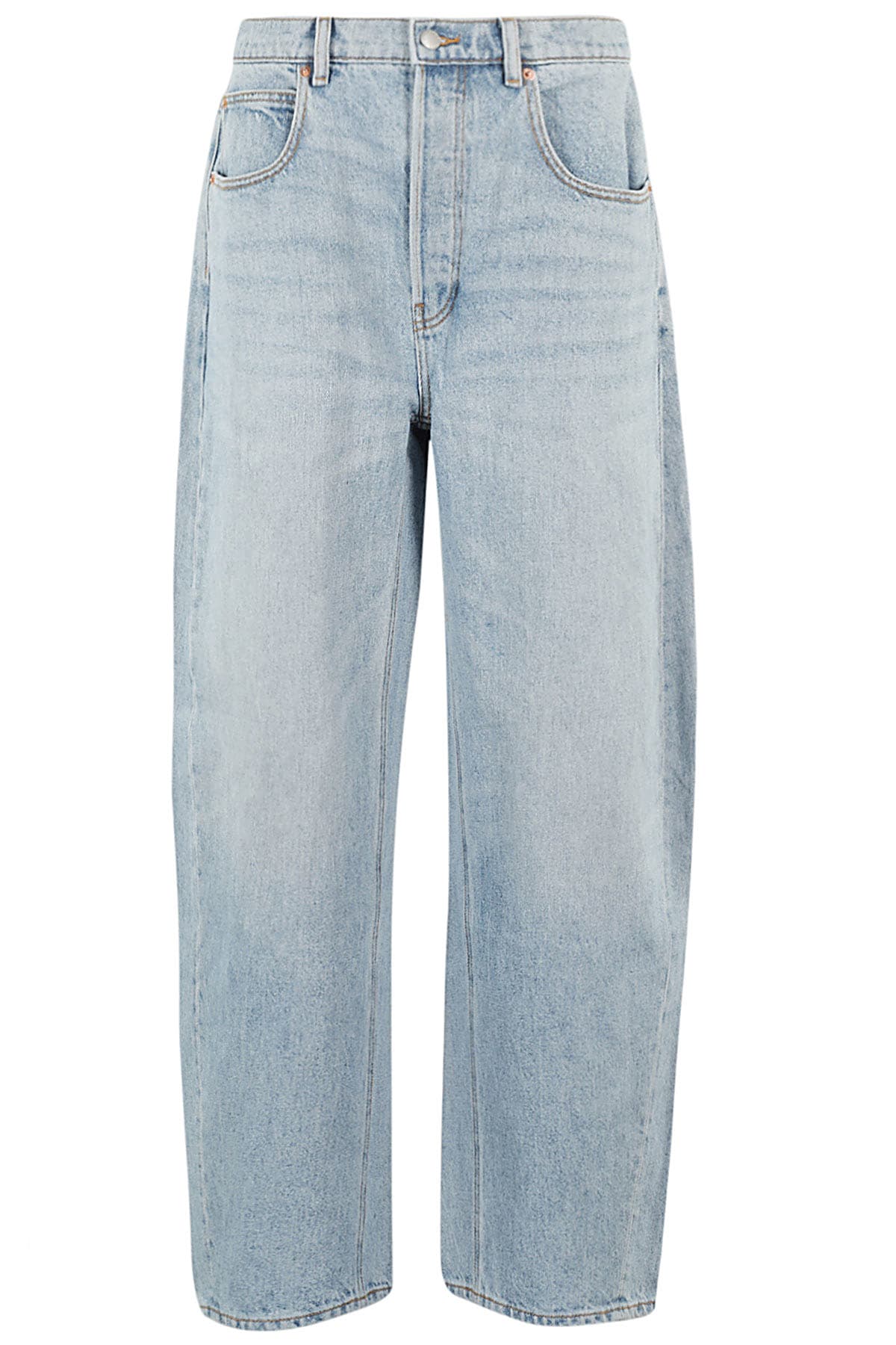 Shop Alexander Wang Oversized Rounded Low Rise Jean In A