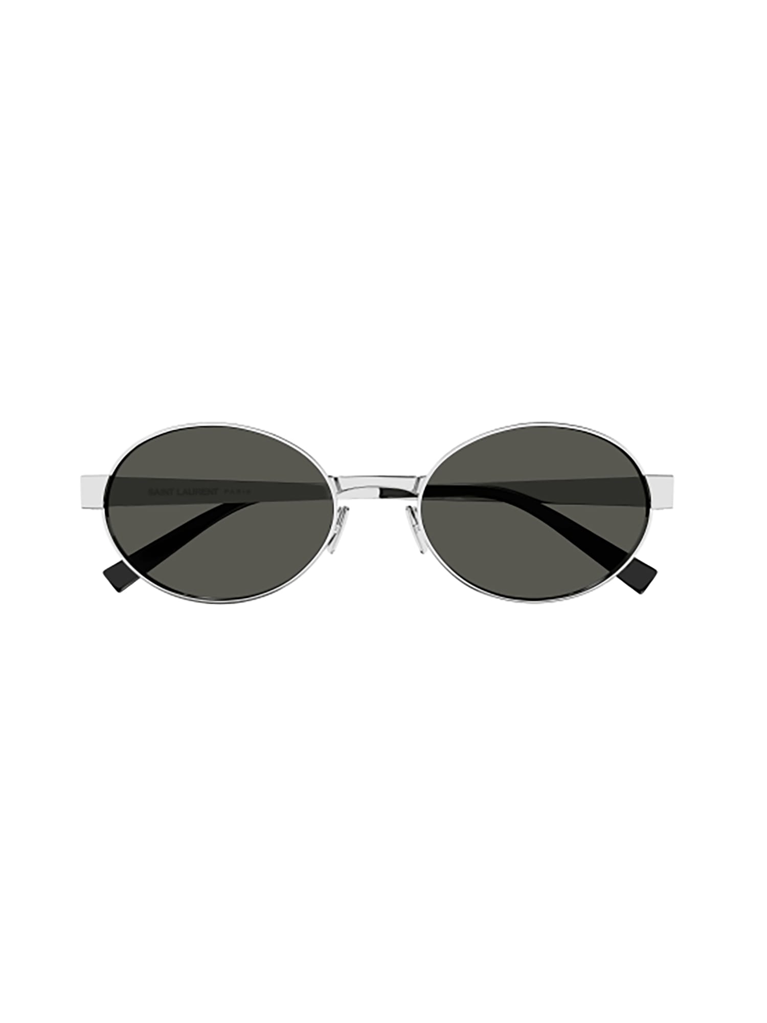 Shop Saint Laurent Sl 692 Sunglasses In Silver Silver Grey