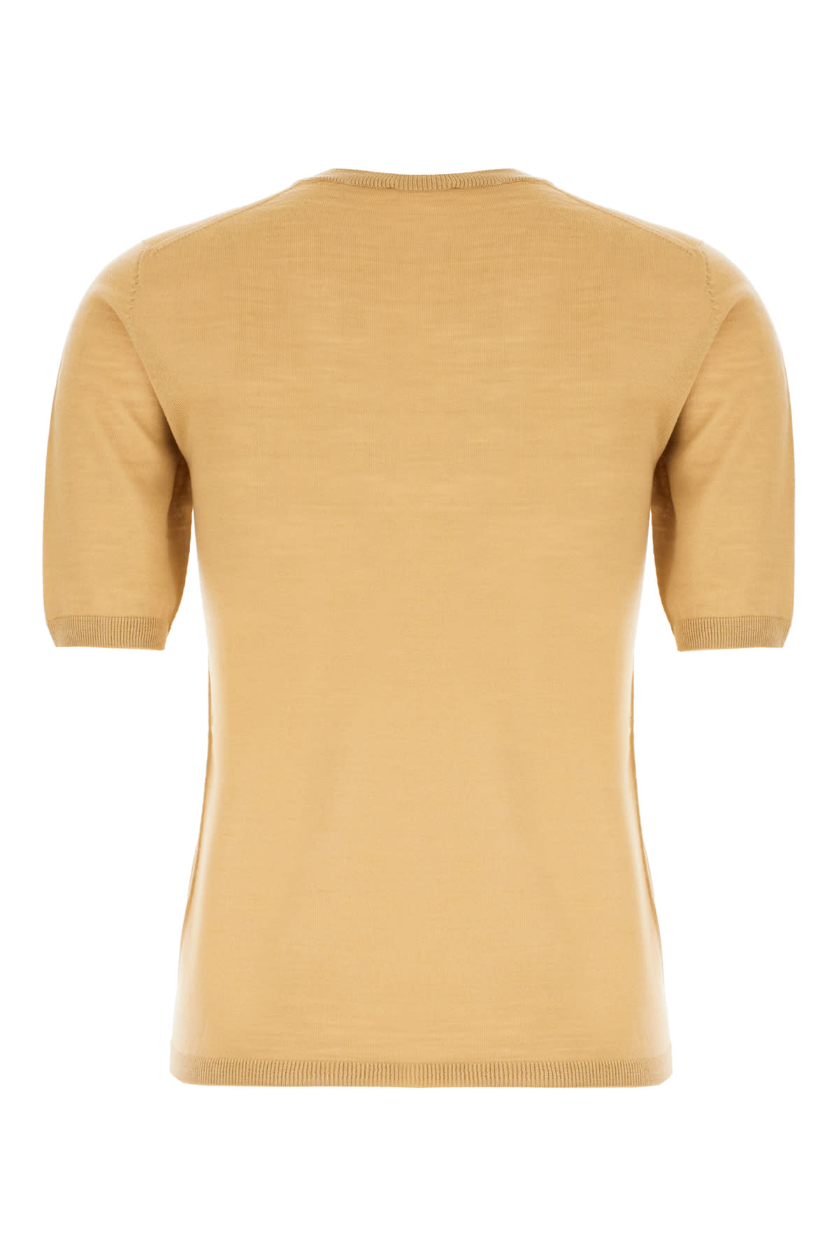 Max Mara Camel Wool Sweater In Yellow