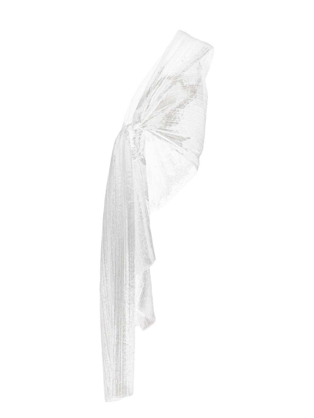 Issey Miyake Madame-t Pleated Stole In Gray