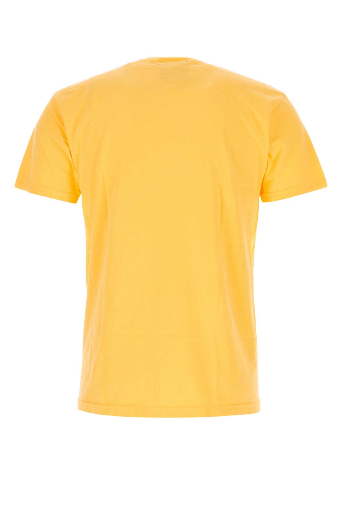 Kidsuper Yellow Cotton T-shirt In Theconartistorange