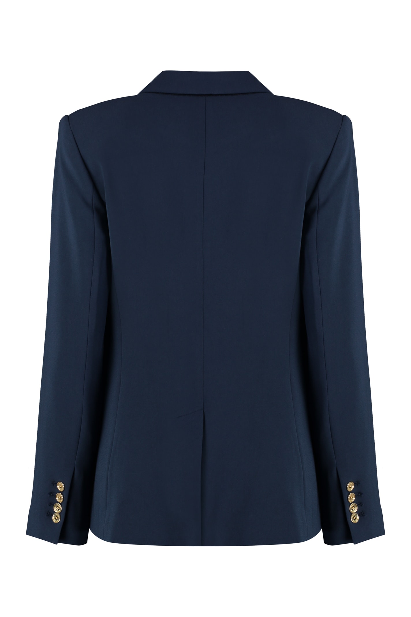 Shop Michael Michael Kors Single-breasted One Button Jacket In Blue