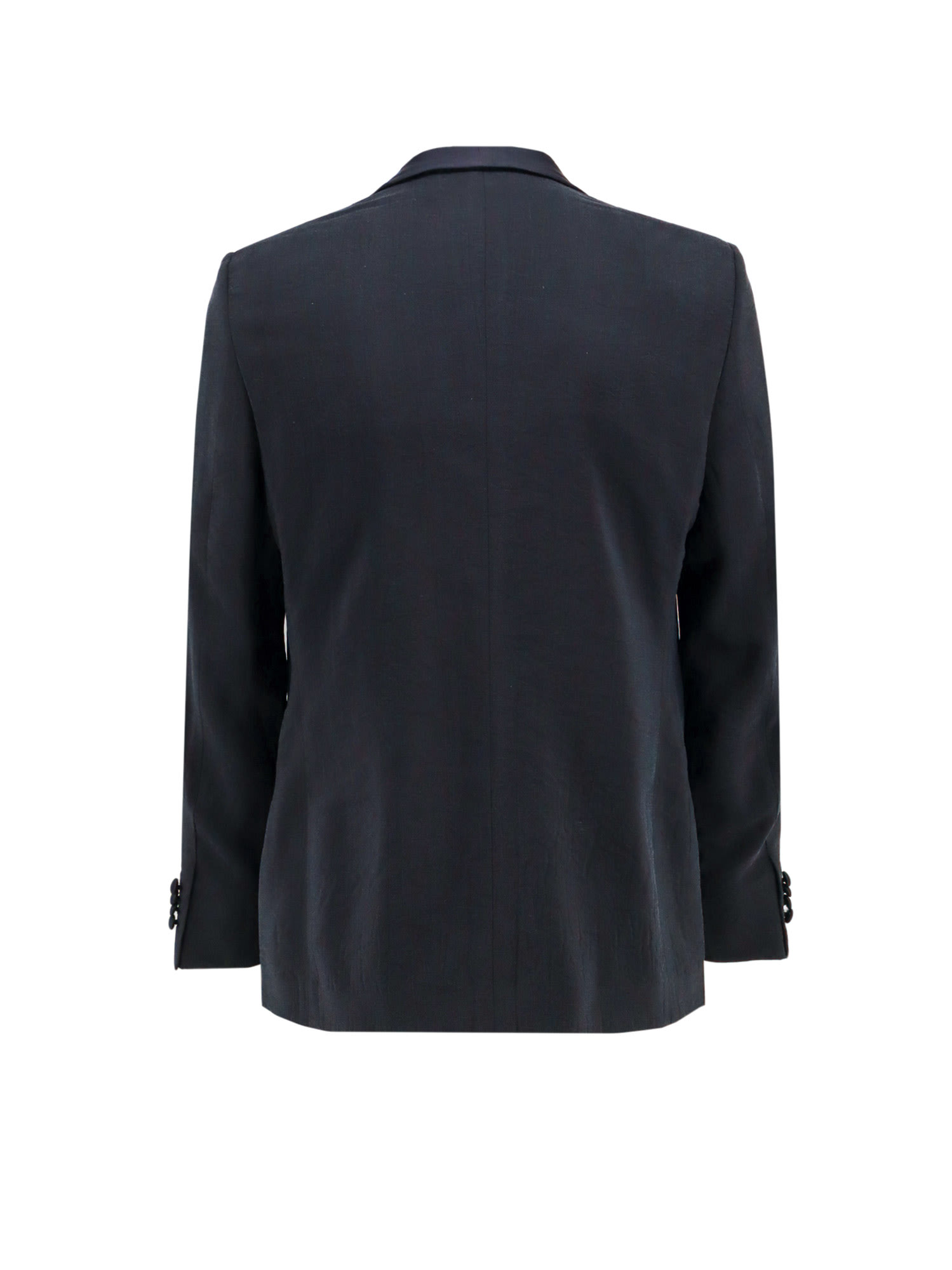 Shop Giorgio Armani Blazer In Black