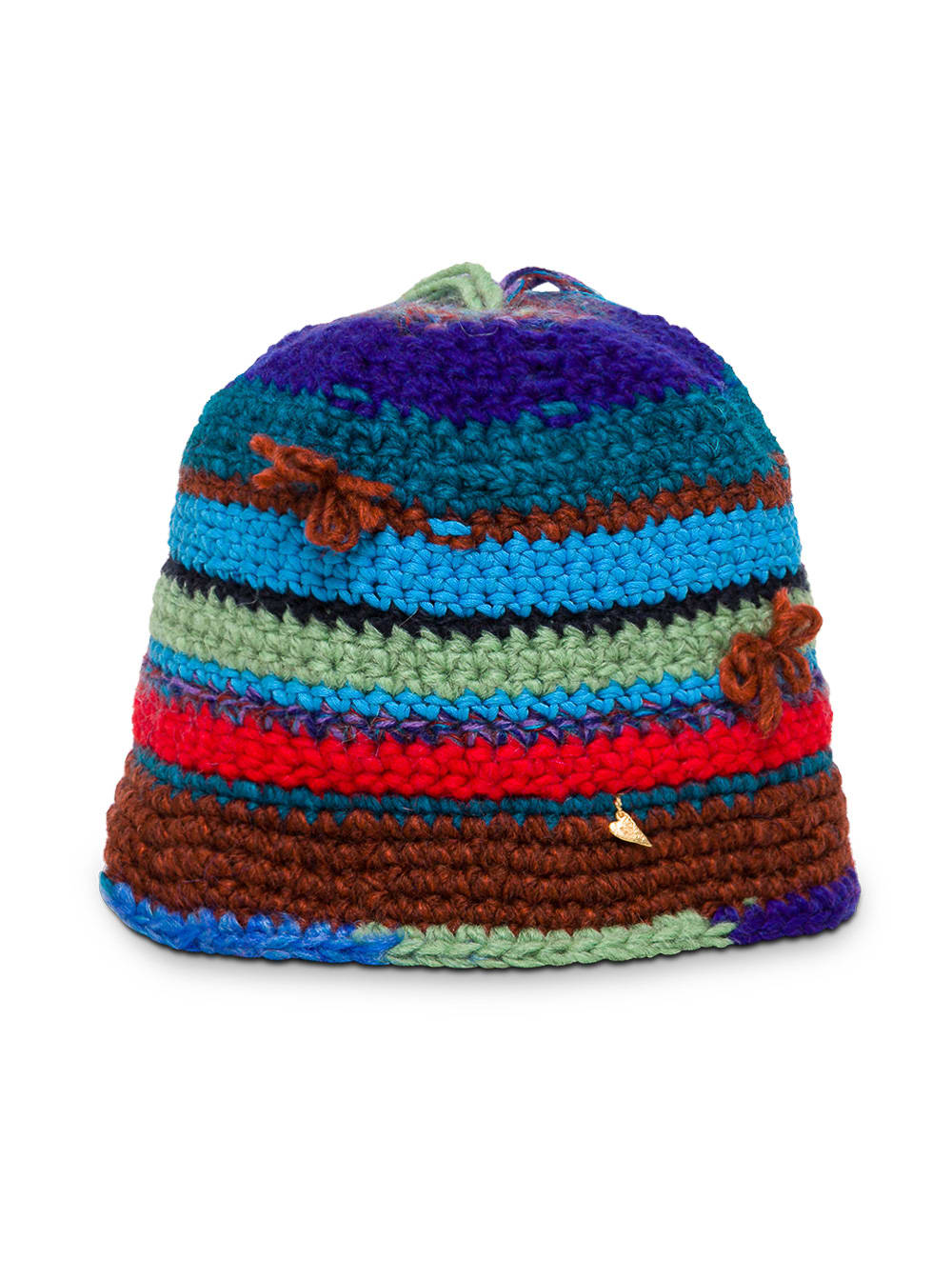 Forte Forte Striped Crochet Wool Hat