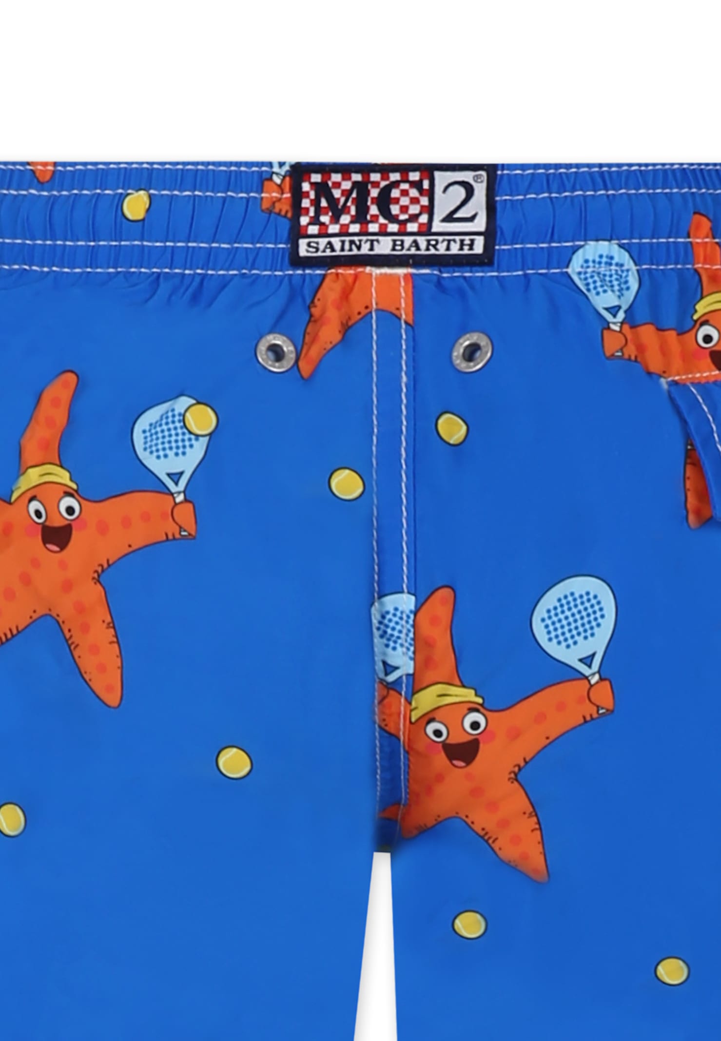 Mc2 Saint Barth Star-print Swim Shorts In Blue