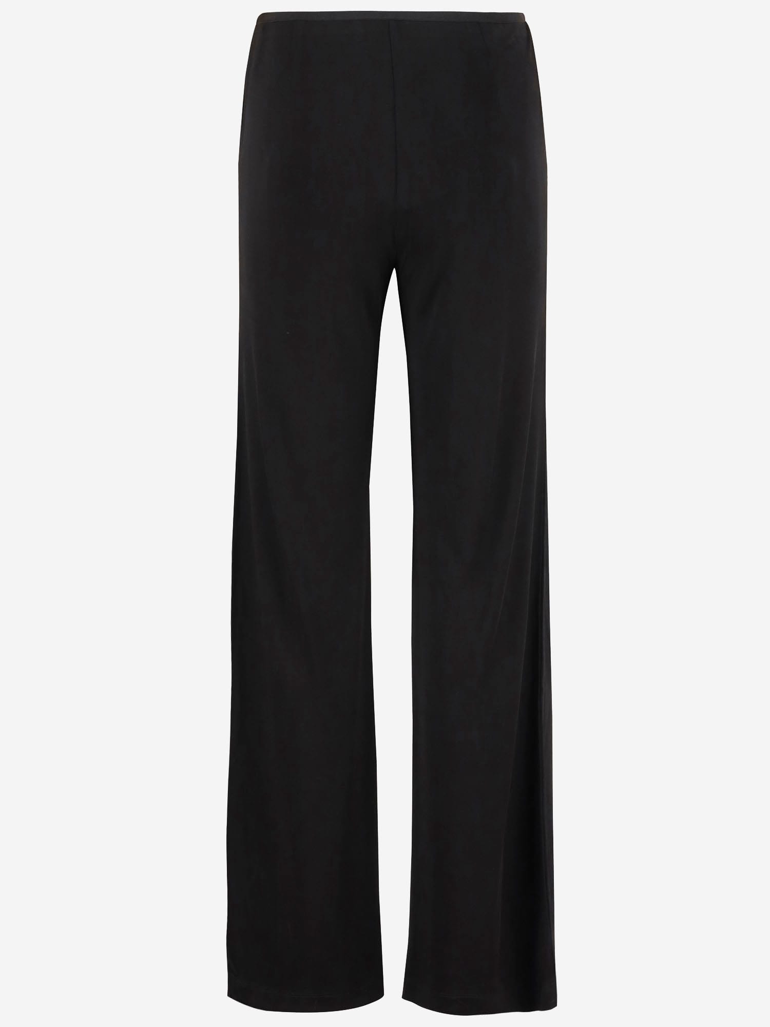 Helmut Lang Fluid Black Viscose Pants In Black
