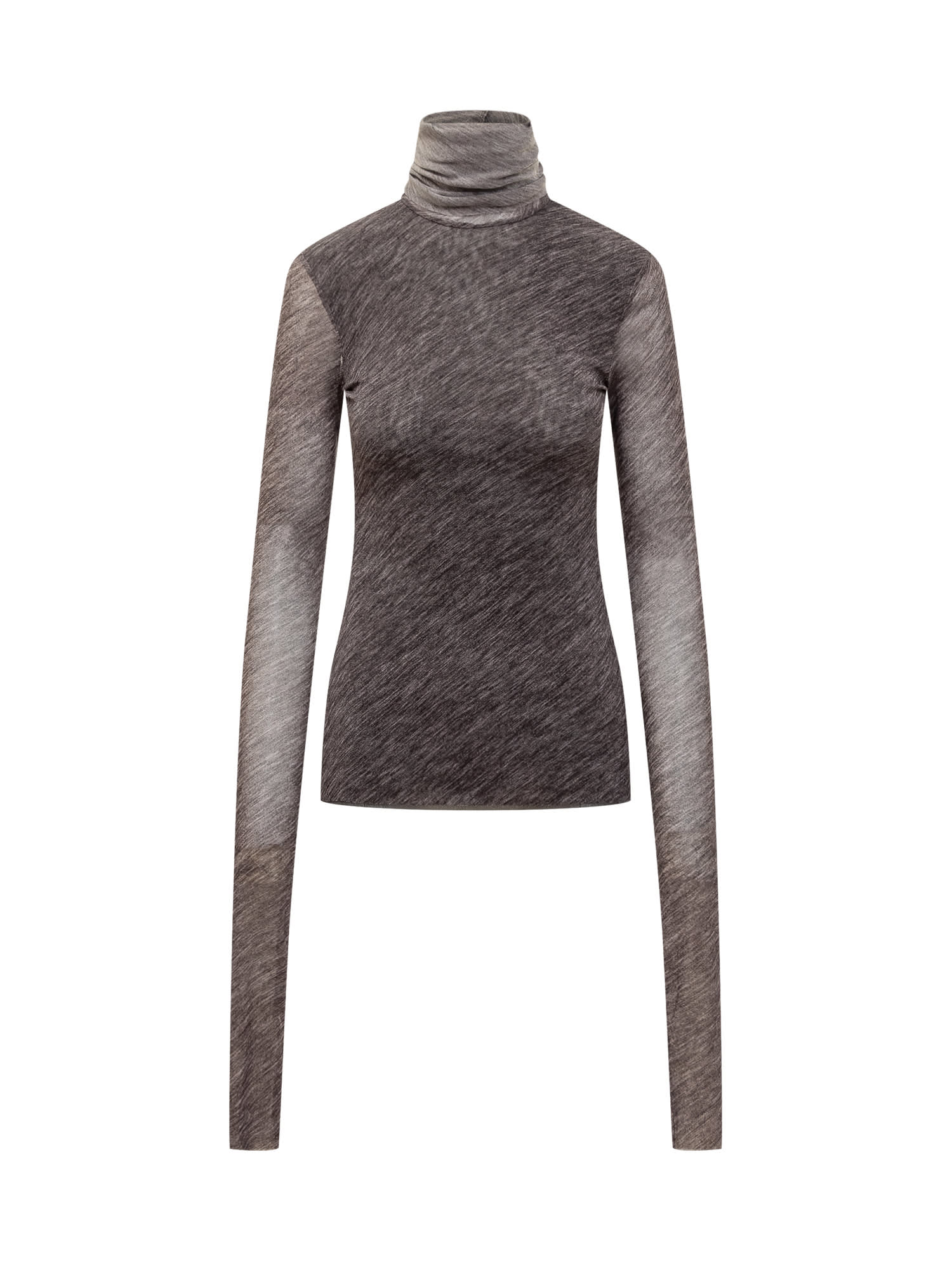 Shop Philosophy Di Lorenzo Serafini Stretch Tulle Top In Grey