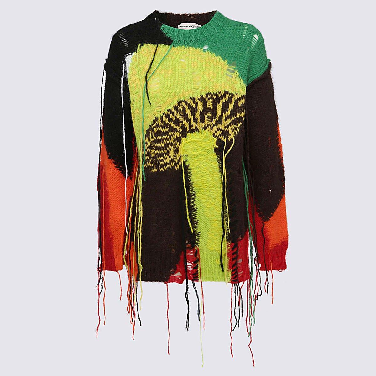 Alexander McQueen Fringe Detailed Knitted Sweater